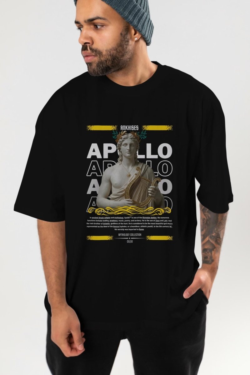 Apollo 1 ön Baskılı Oversize t-shirt Erkek Kadın %100 Pamuk Bisiklet Yaka tişort - Cilexi