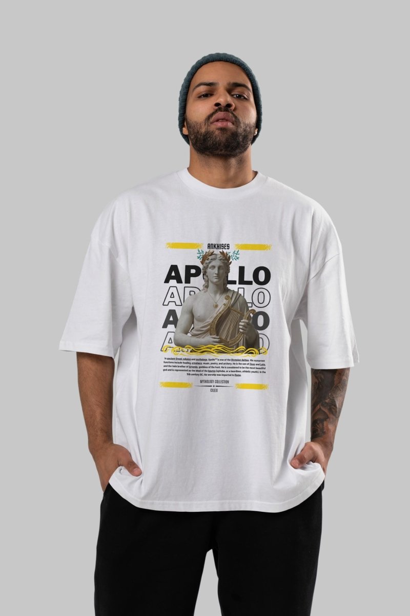 Apollo 1 ön Baskılı Oversize t-shirt Erkek Kadın %100 Pamuk Bisiklet Yaka tişort - Cilexi