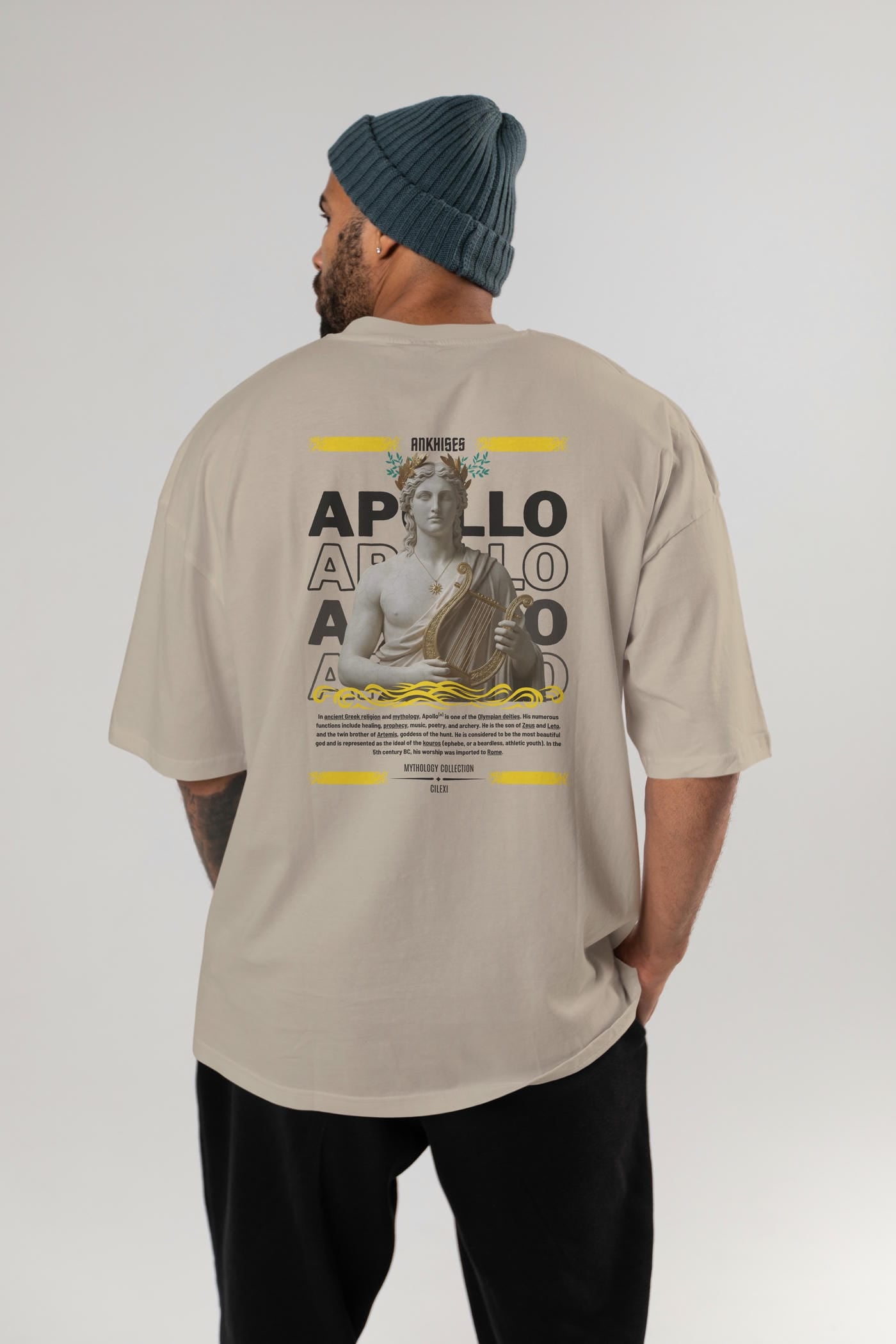 Apollo 1 Arka Baskılı Oversize t-shirt Erkek Kadın %100 Pamuk Bisiklet Yaka tişort