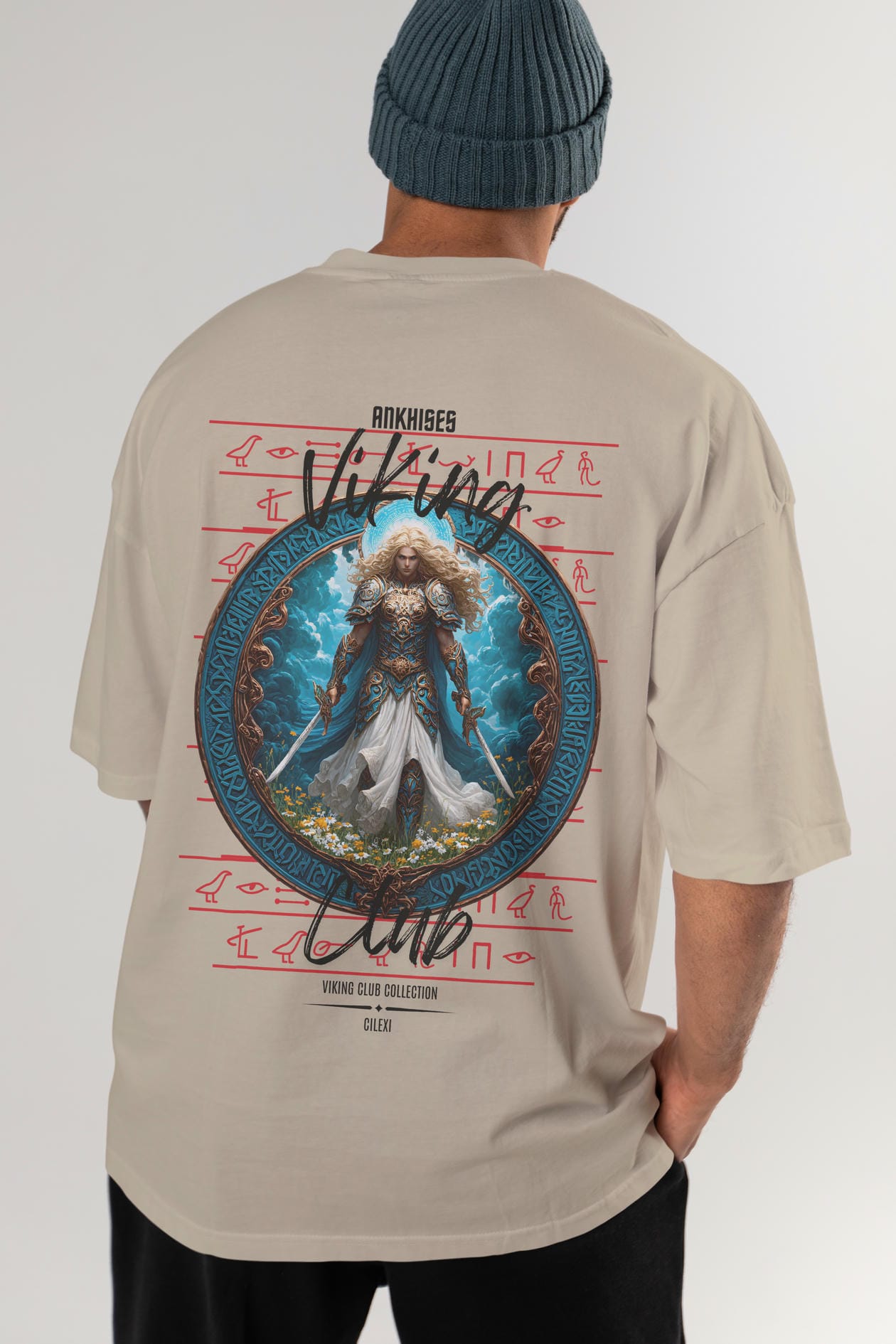 Baldur Baskılı Oversize t-shirt Erkek Kadın %100 Pamuk Bisiklet Yaka tişort