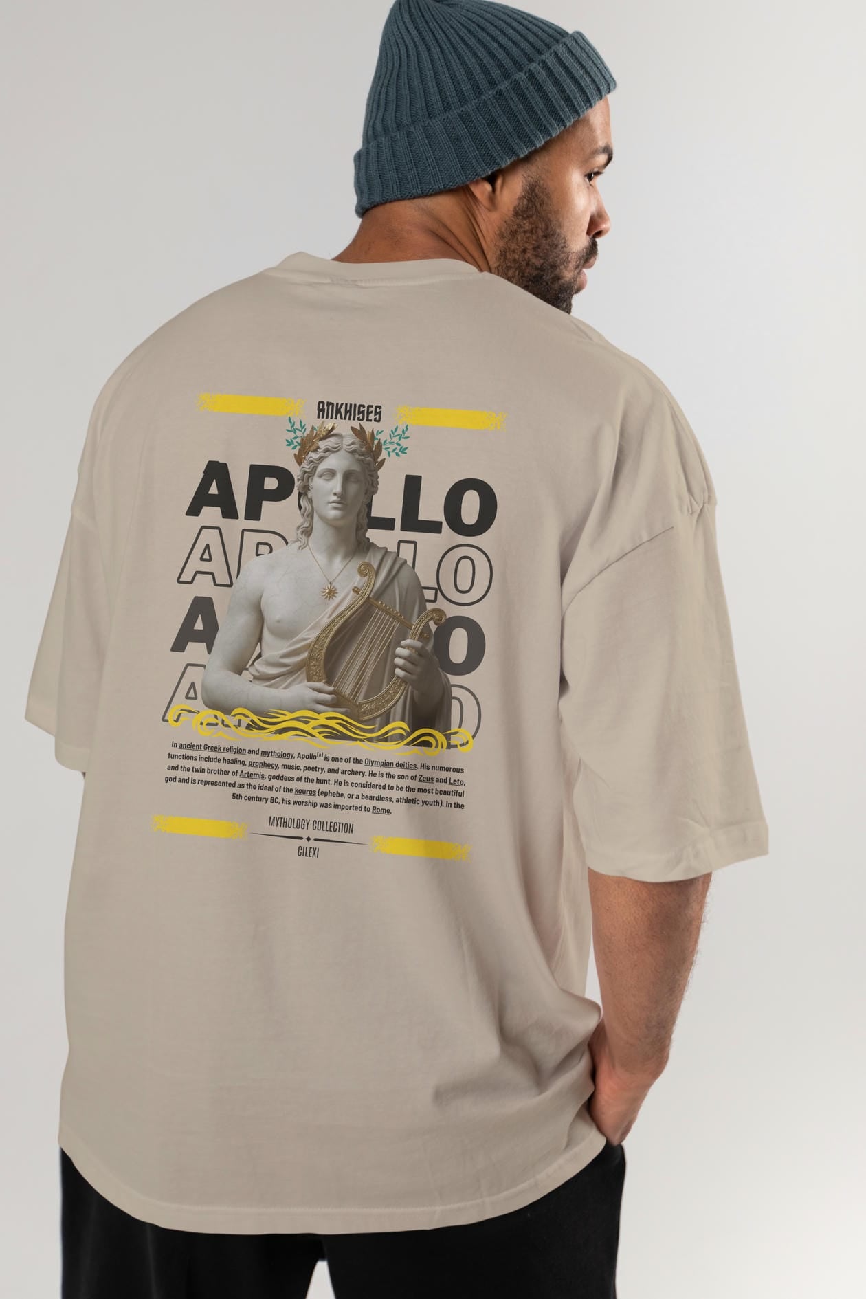 Apollo 1 Arka Baskılı Oversize t-shirt Erkek Kadın %100 Pamuk Bisiklet Yaka tişort