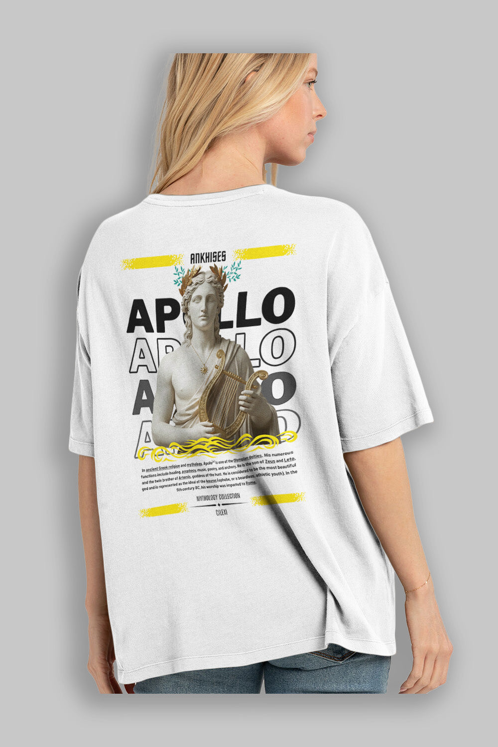 Apollo 1 Arka Baskılı Oversize t-shirt Erkek Kadın %100 Pamuk Bisiklet Yaka tişort