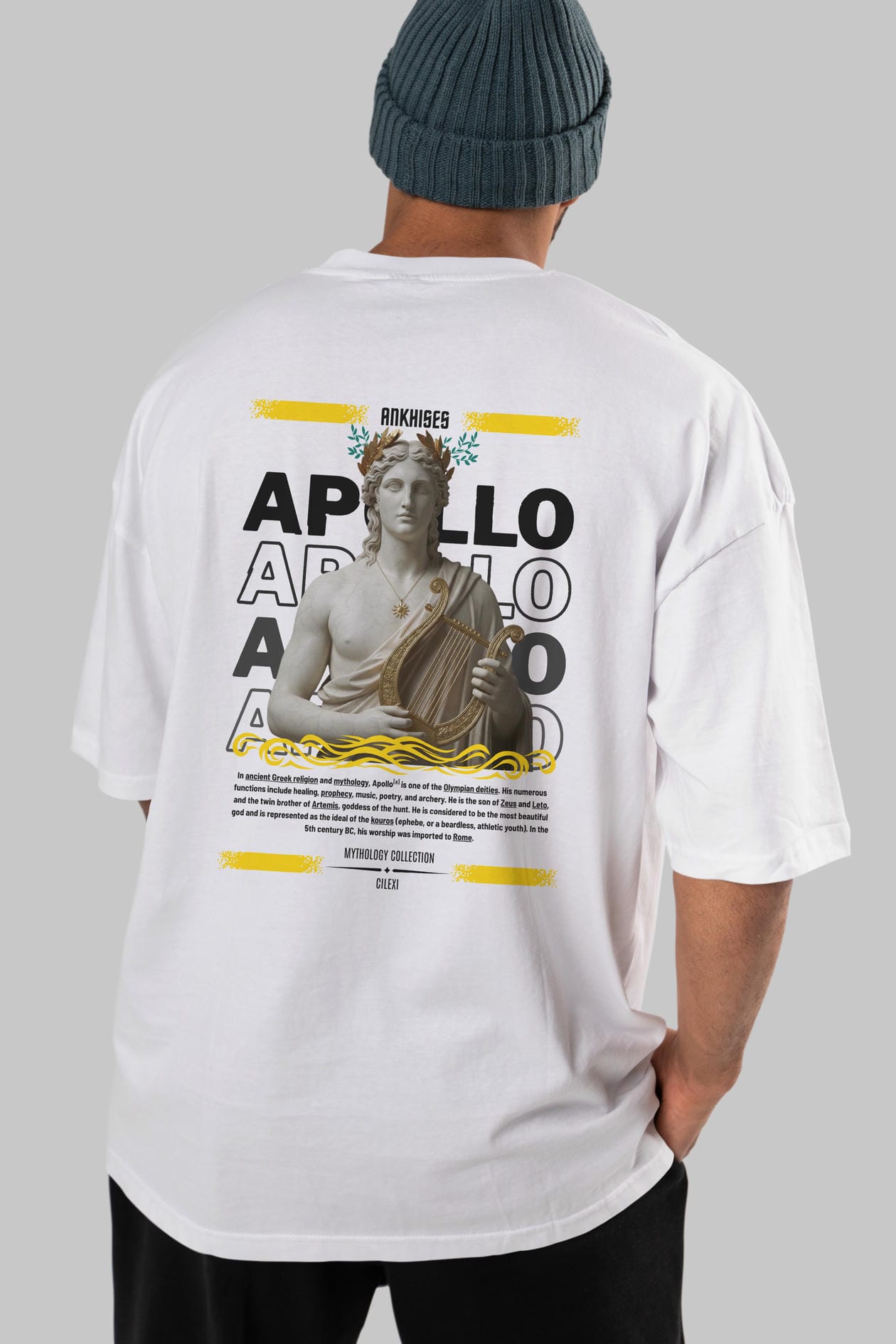Apollo 1 Arka Baskılı Oversize t-shirt Erkek Kadın %100 Pamuk Bisiklet Yaka tişort