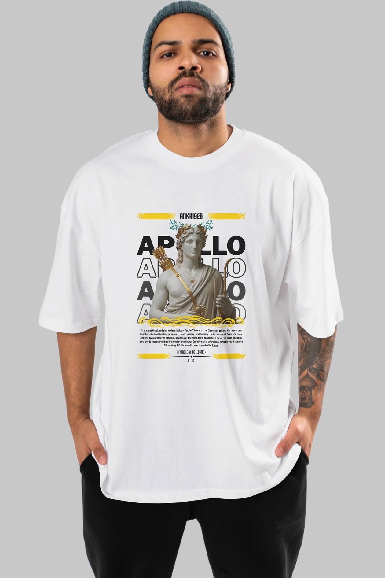 Apollo 2 ön Baskılı Oversize t-shirt Erkek Kadın %100 Pamuk Bisiklet Yaka tişort