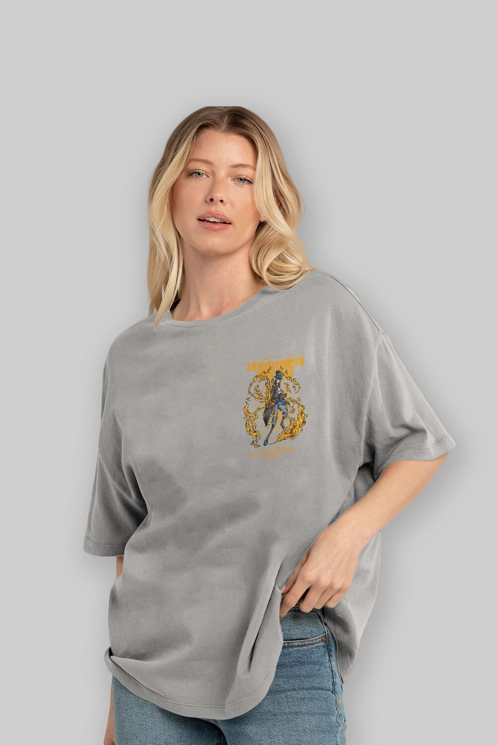 Revolusioner Sabo Ön Sol Baskılı Oversize t-shirt Erkek Kadın Unisex %100 Pamuk Bisiklet Yaka tişort