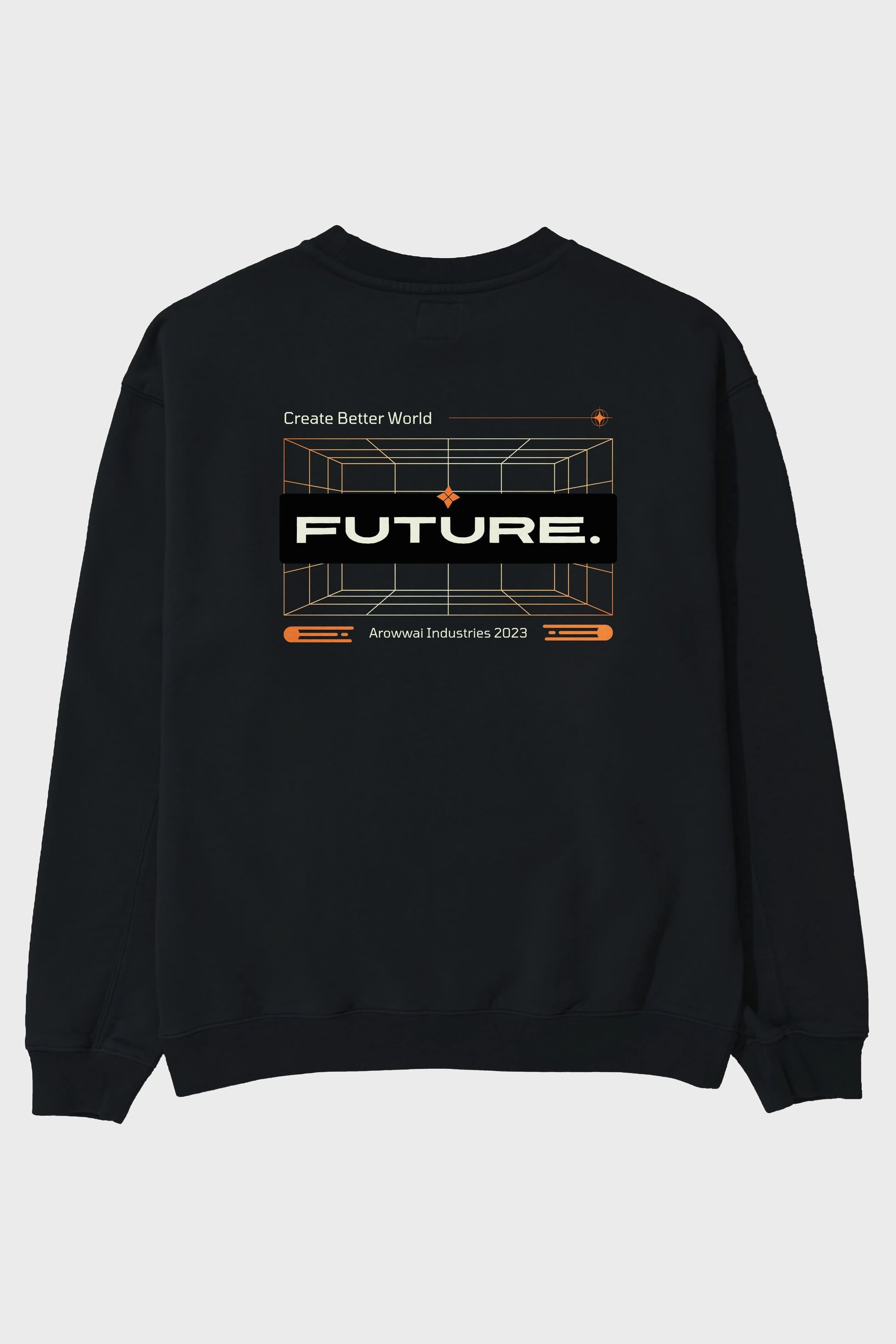 Future Arka Baskılı Oversize Sweatshirt Erkek Kadın Unisex