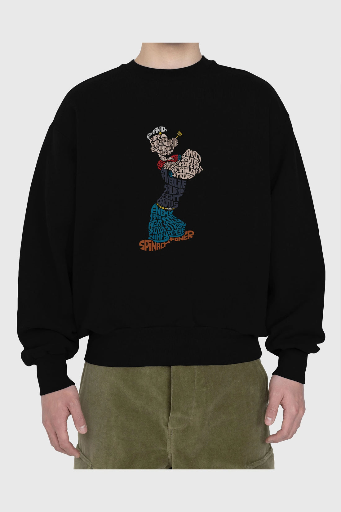 Sailorman Ön Baskılı Oversize Sweatshirt Erkek Kadın Unisex