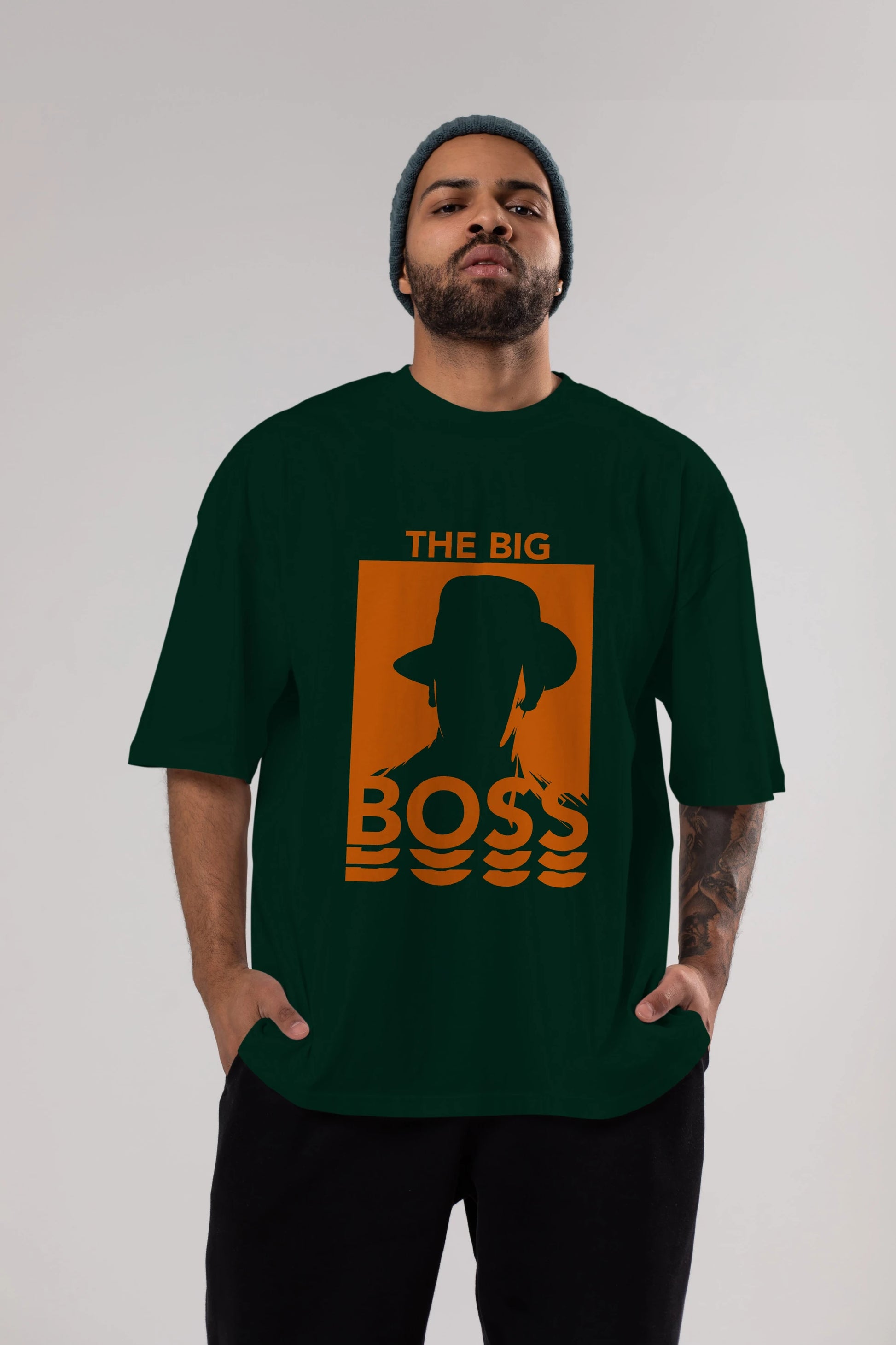 The Big Boss Ön Baskılı Oversize t-shirt Erkek Kadın Unisex