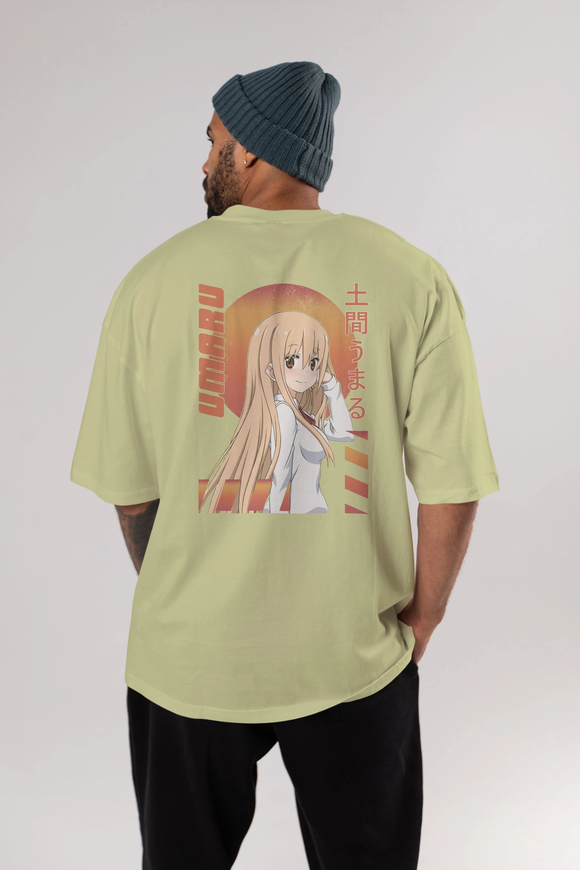 Umaru Doma 5 Anime Arka Baskılı Oversize t-shirt Erkek Kadın Unisex