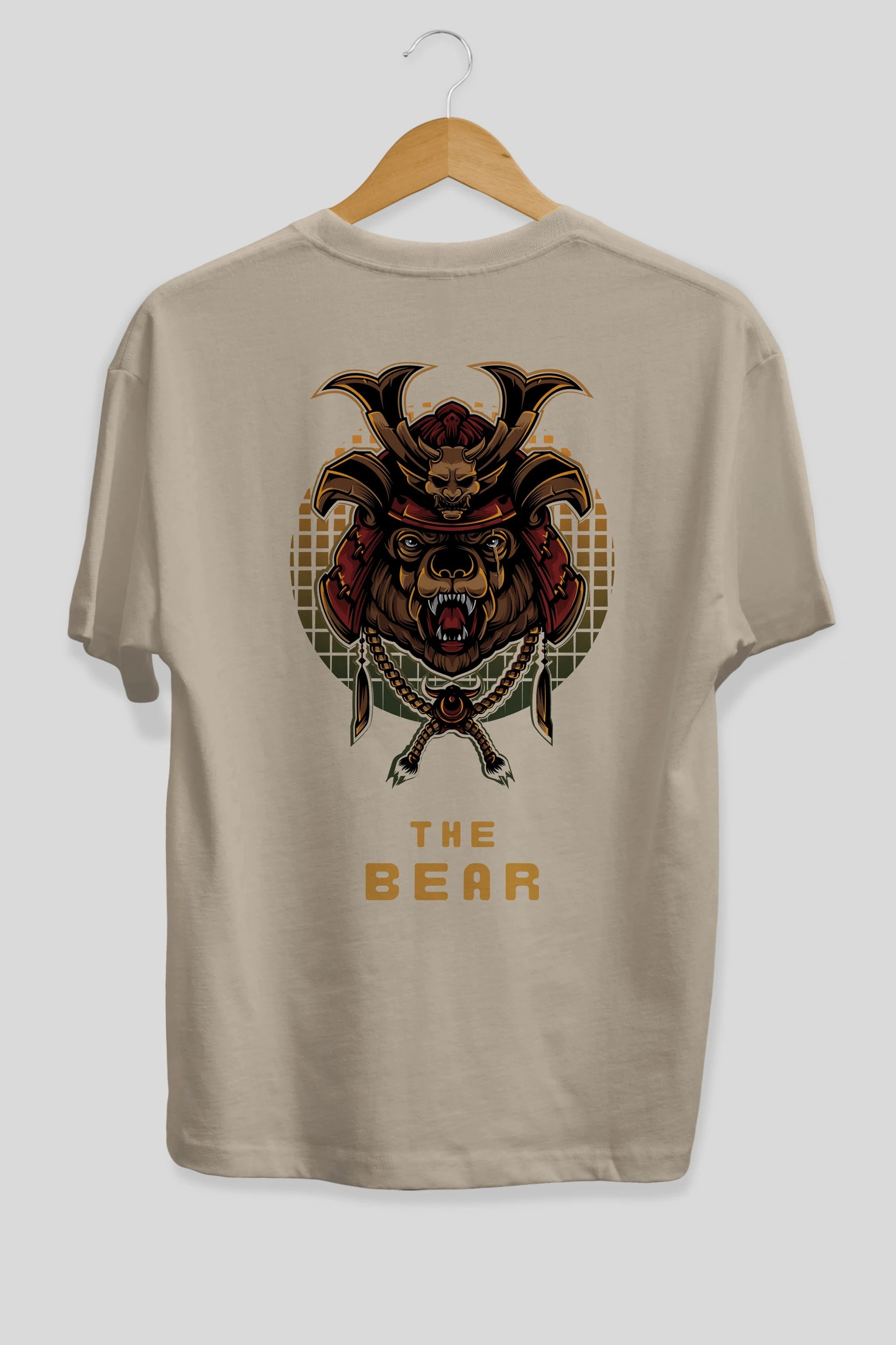 The Bear 2 Arka Baskılı Oversize t-shirt Erkek Kadın Unisex