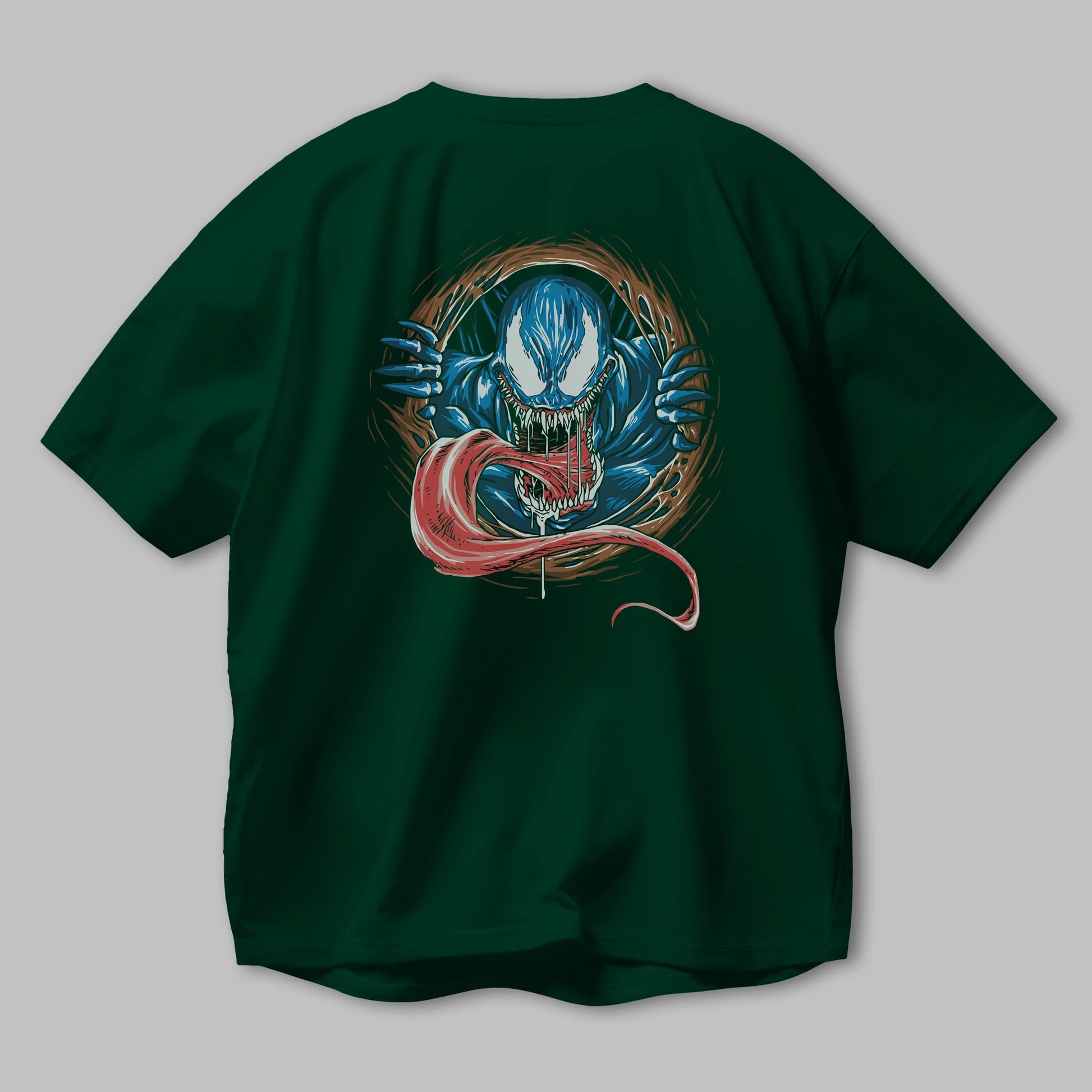 Venom (7) Arka Baskılı Oversize t-shirt Erkek Kadın Unisex %100 Pamuk Bisiklet Yaka tişort