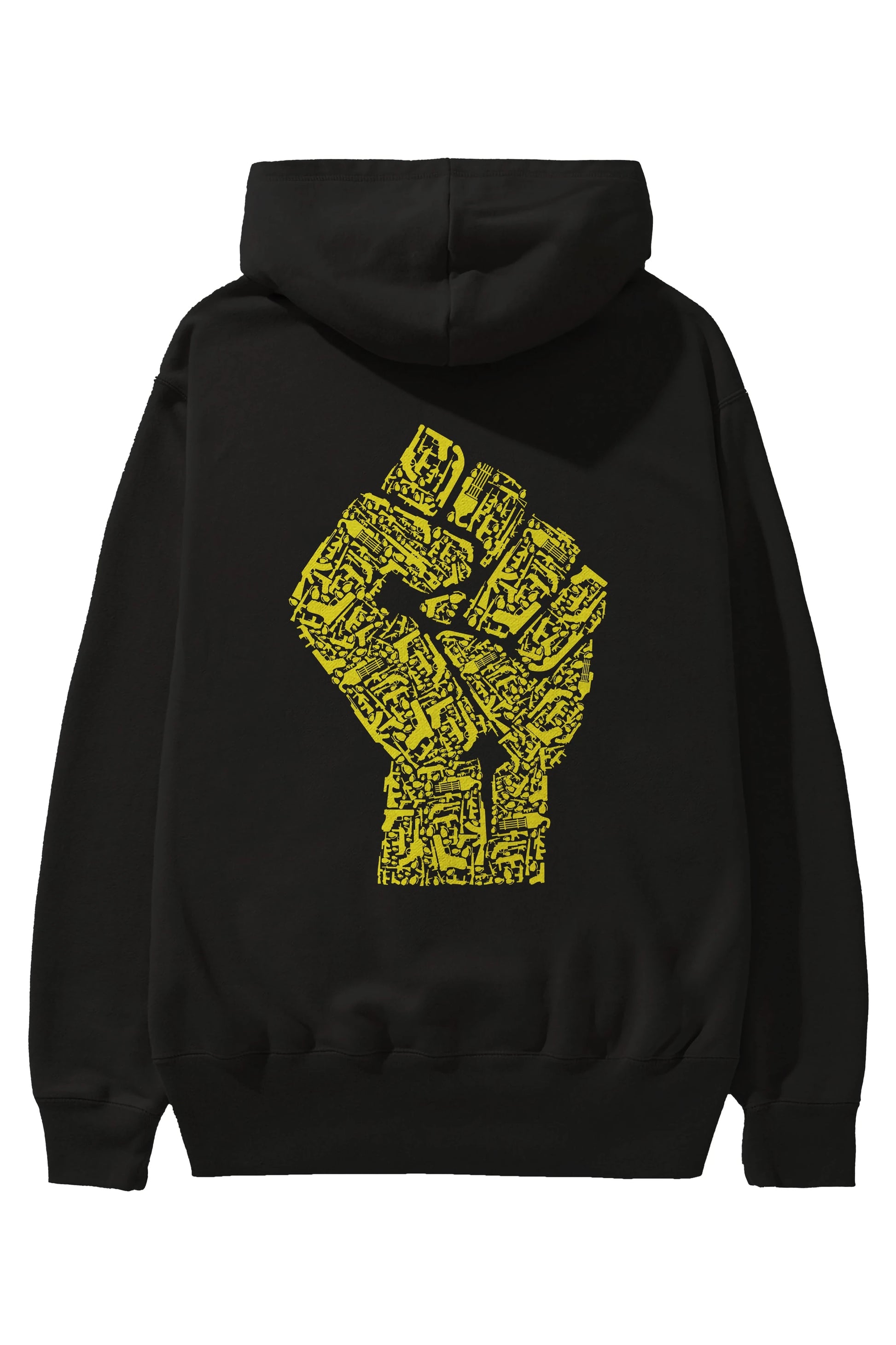 Hand Of Revolution Arka Baskılı Hoodie Oversize Kapüşonlu Sweatshirt Erkek Kadın Unisex