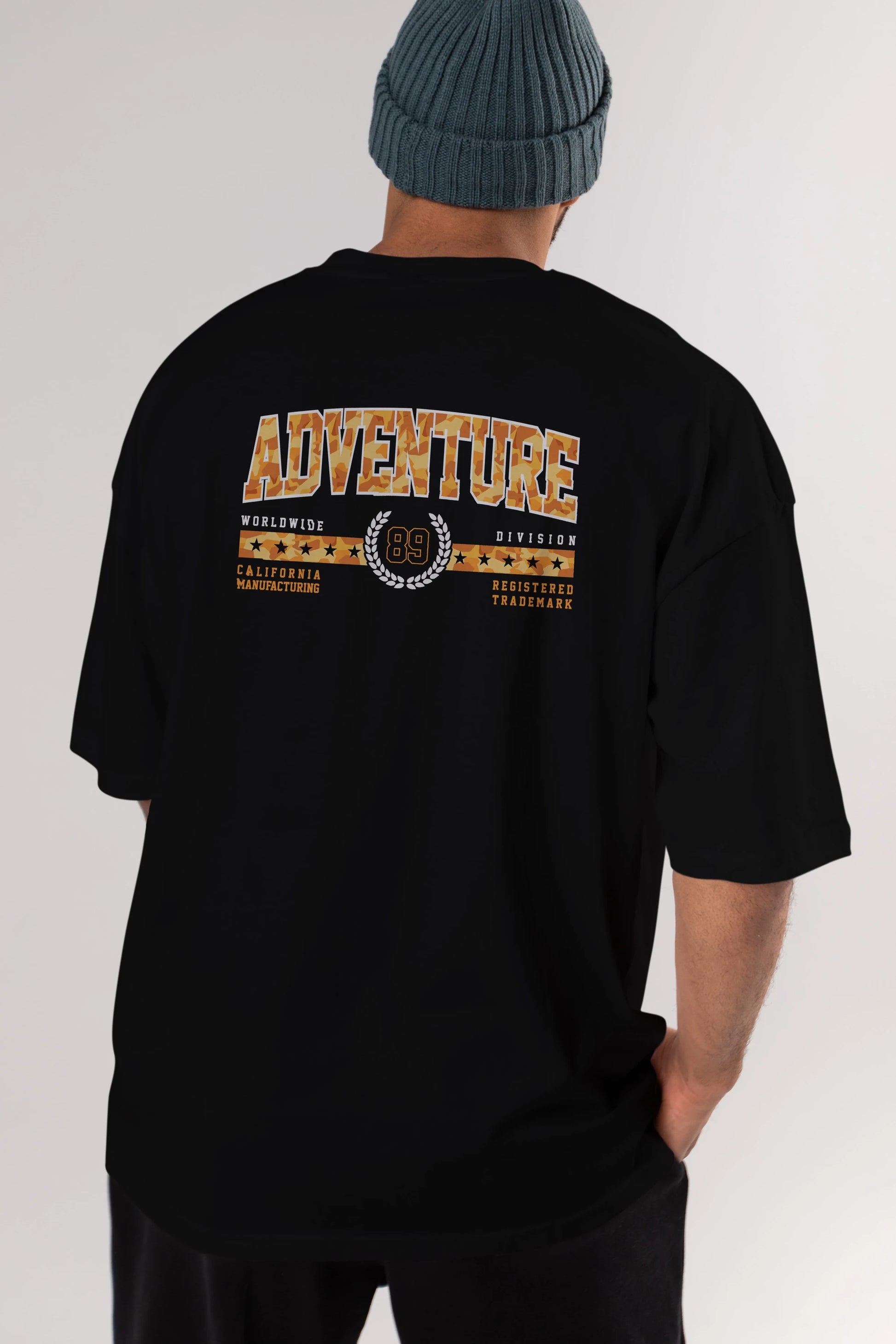 Adventure Arka Baskılı Oversize t-shirt Erkek Kadın Unisex