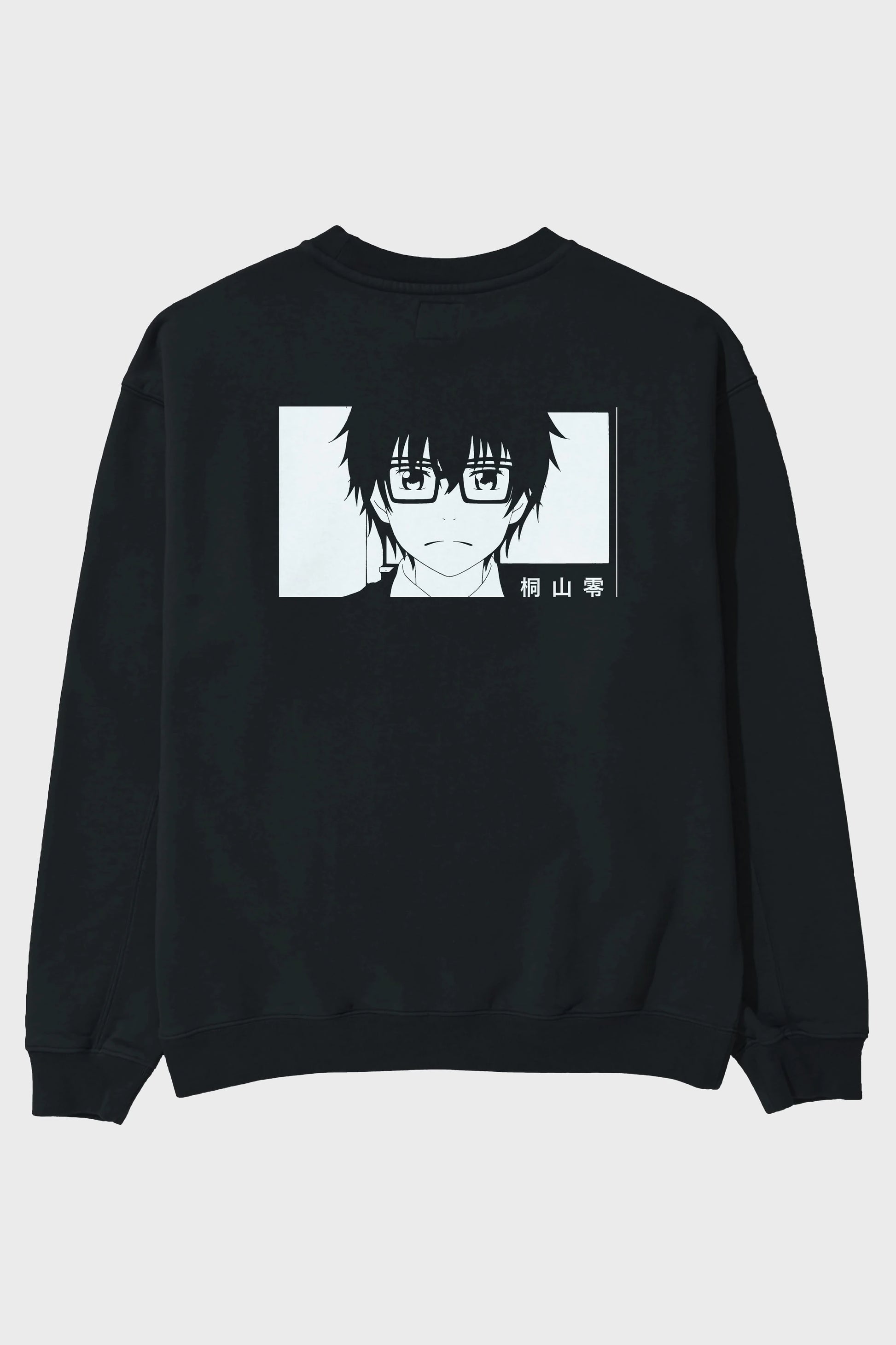 Rei Kiriyama 3 Anime Arka Baskılı Oversize Sweatshirt Erkek Kadın Unisex