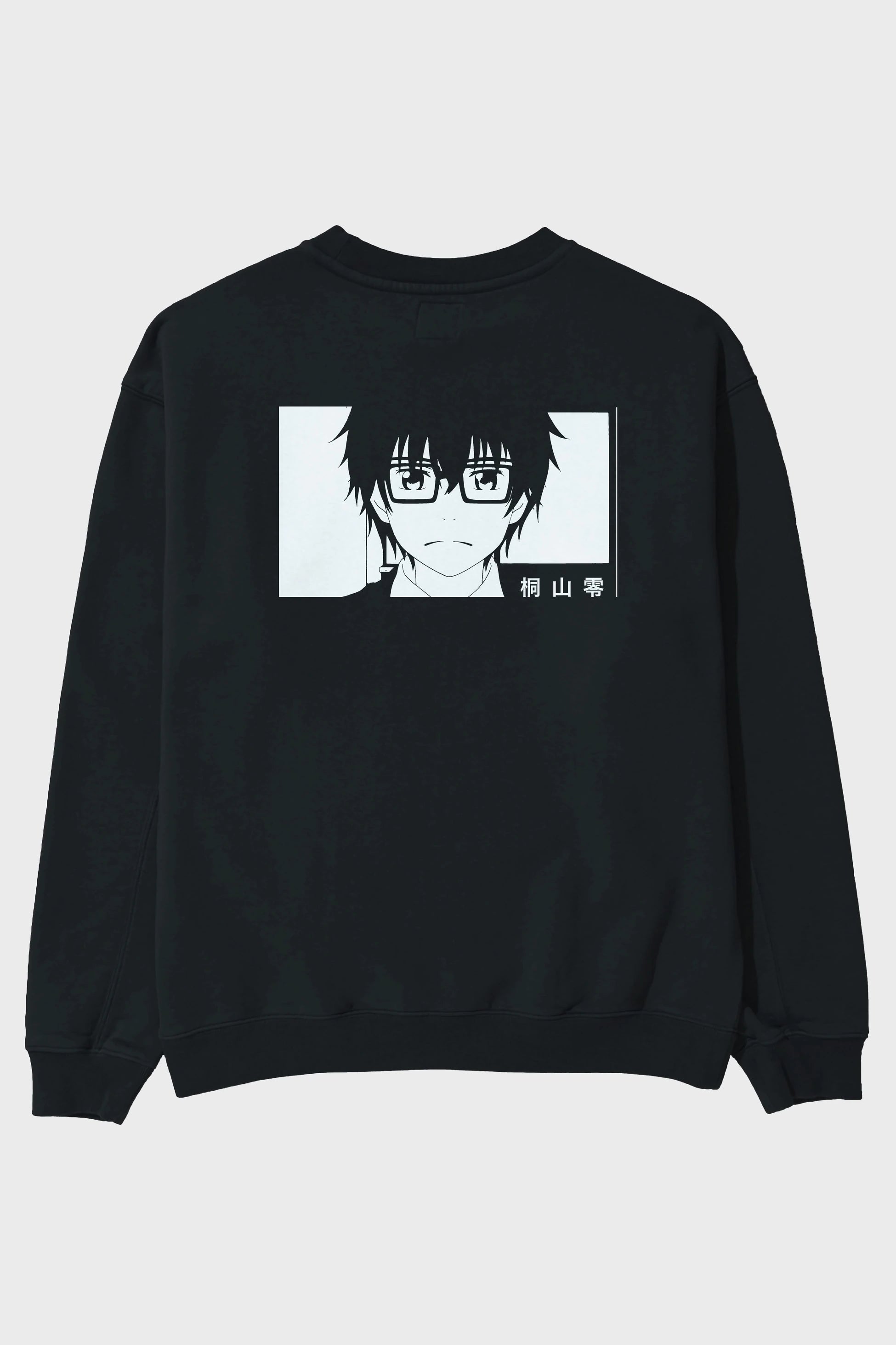 Rei Kiriyama 3 Anime Arka Baskılı Oversize Sweatshirt Erkek Kadın Unisex