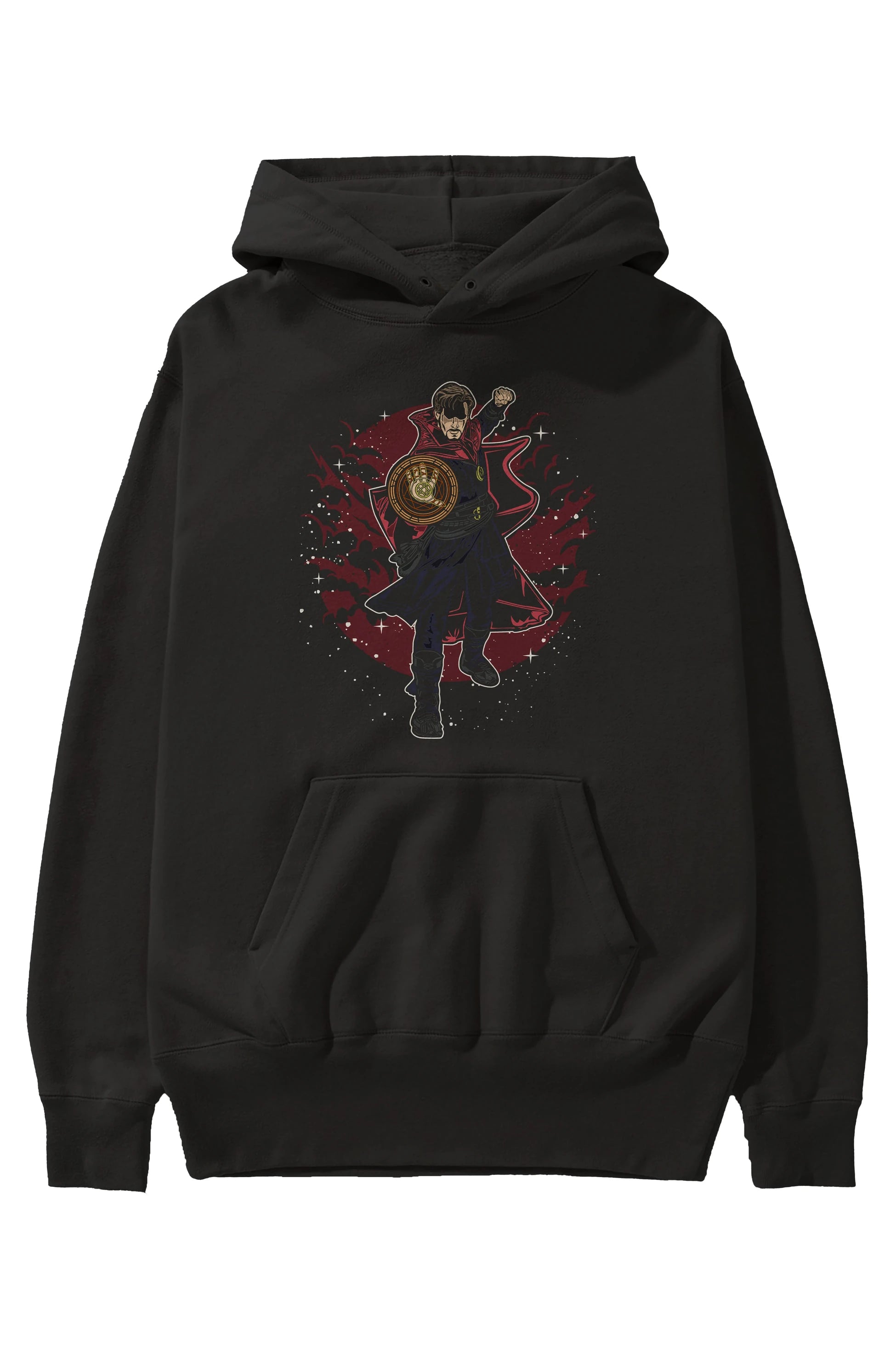 DOCTER STRANGE Ön Baskılı Hoodie Oversize Kapüşonlu Sweatshirt Erkek Kadın Unisex