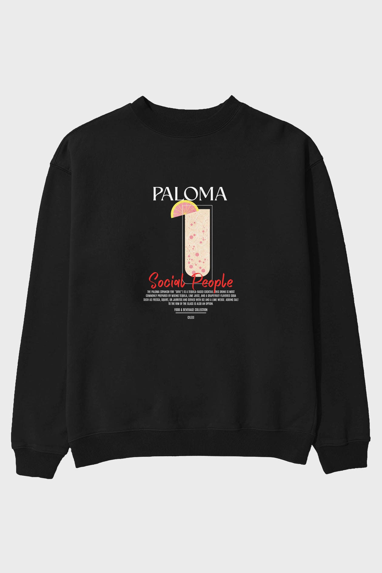 Paloma ön Baskılı Oversize Sweatshirt Erkek Kadın Unisex