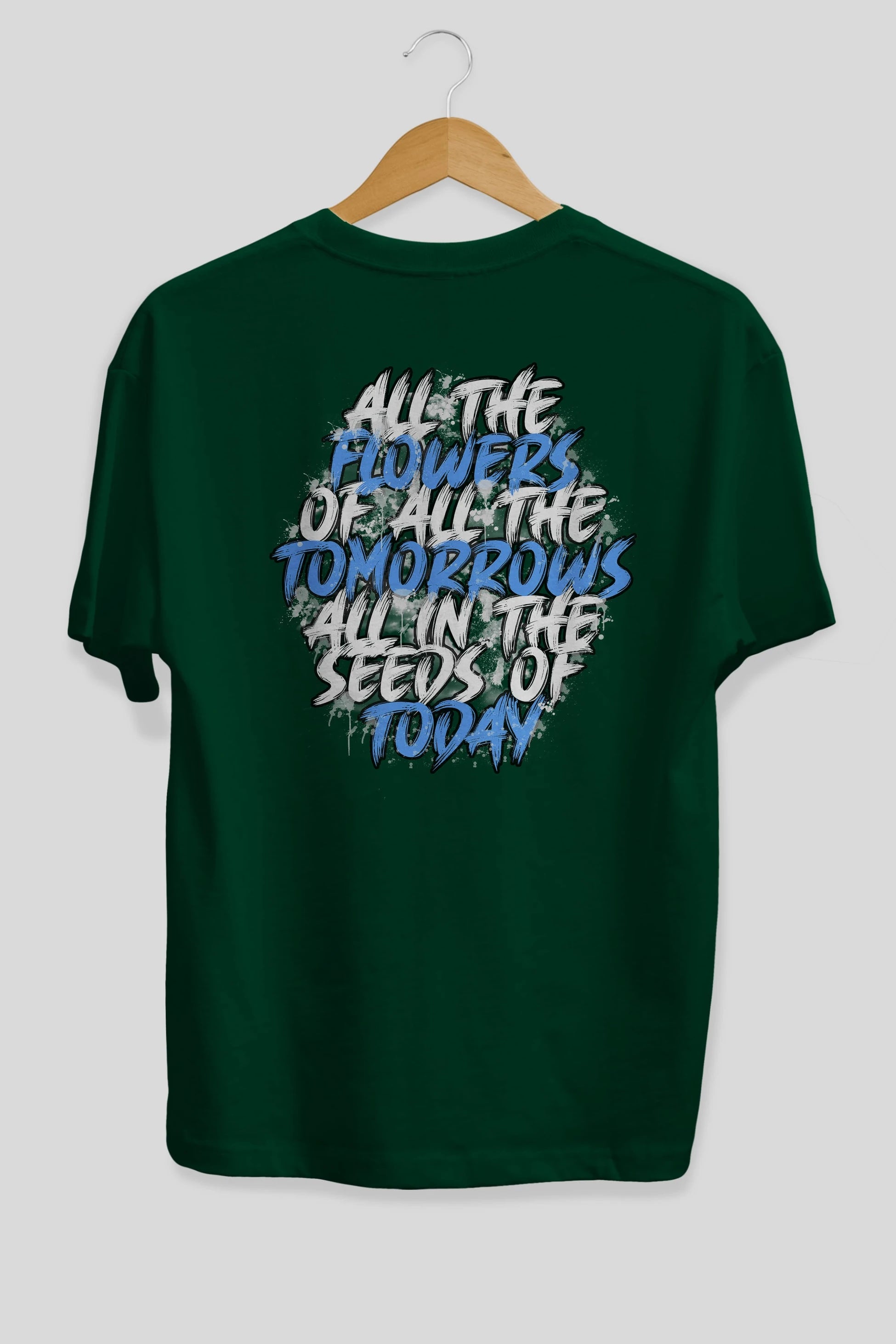 All The Flowers Of All The Tomorrows Arka Baskılı Oversize t-shirt Erkek Kadın Unisex