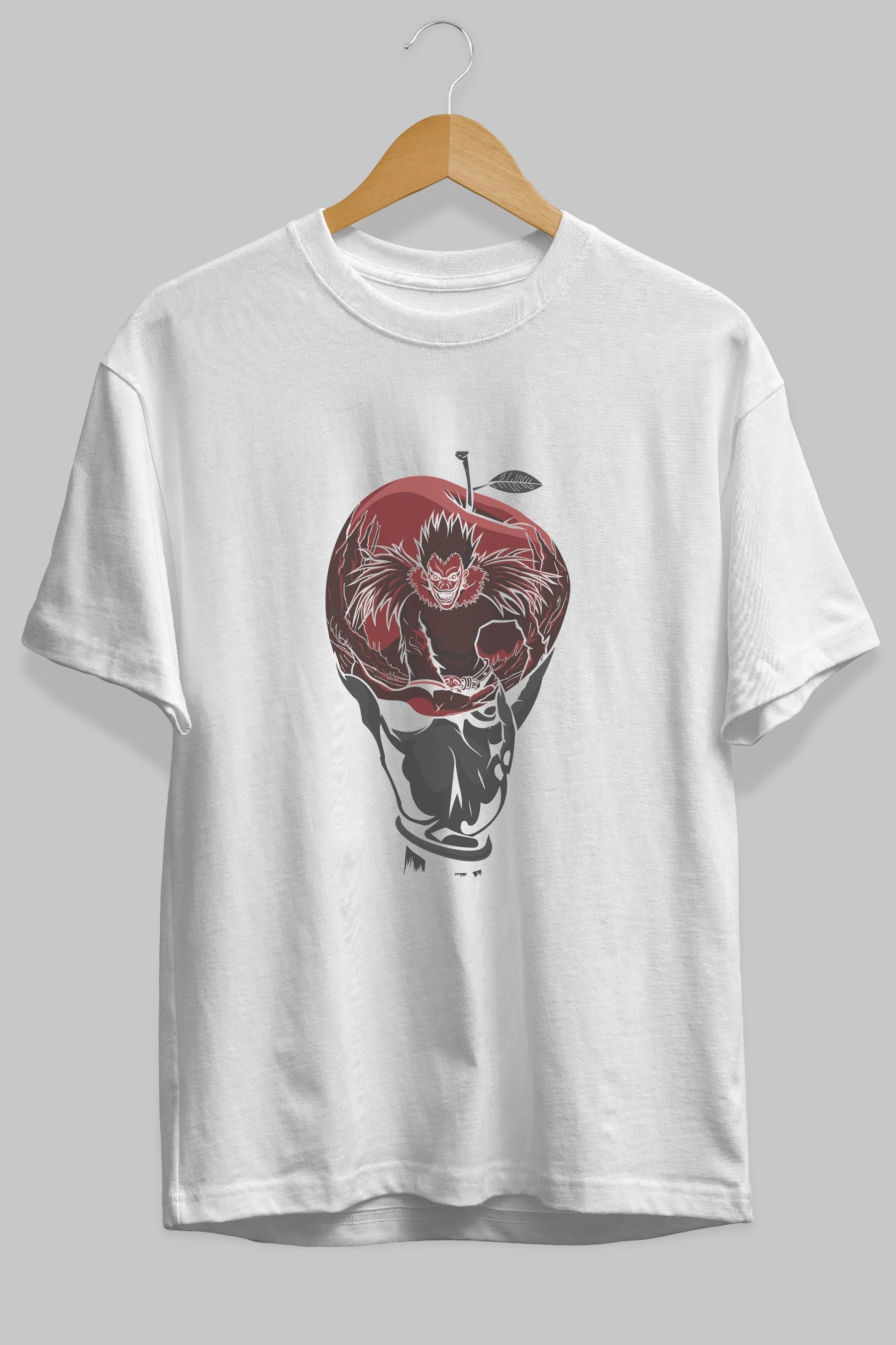 DEATH NOTE -RYUK Anime Ön Baskılı Oversize t-shirt %100 pamuk Erkek Kadın Unisex