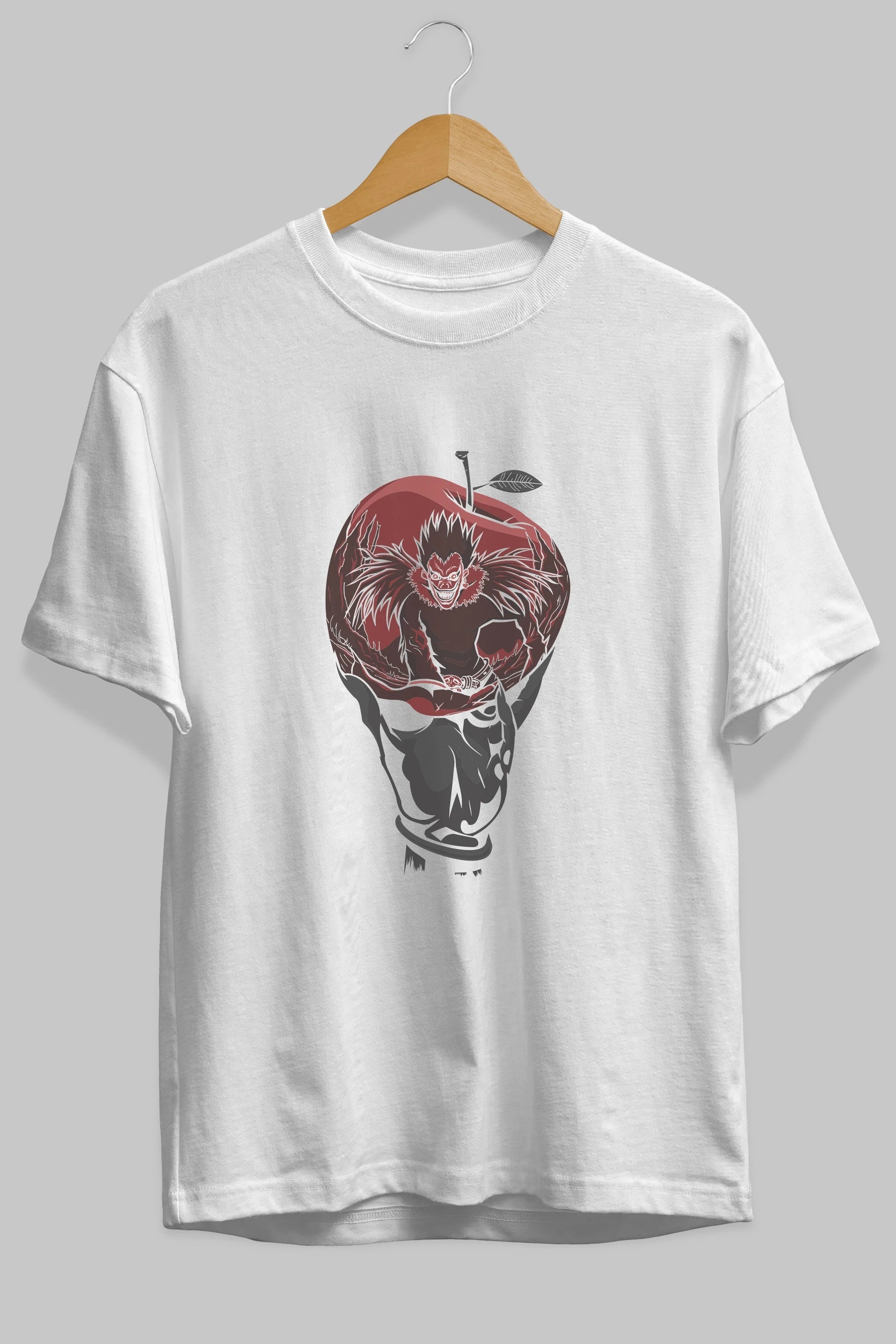 DEATH NOTE -RYUK Anime Ön Baskılı Oversize t-shirt %100 pamuk Erkek Kadın Unisex