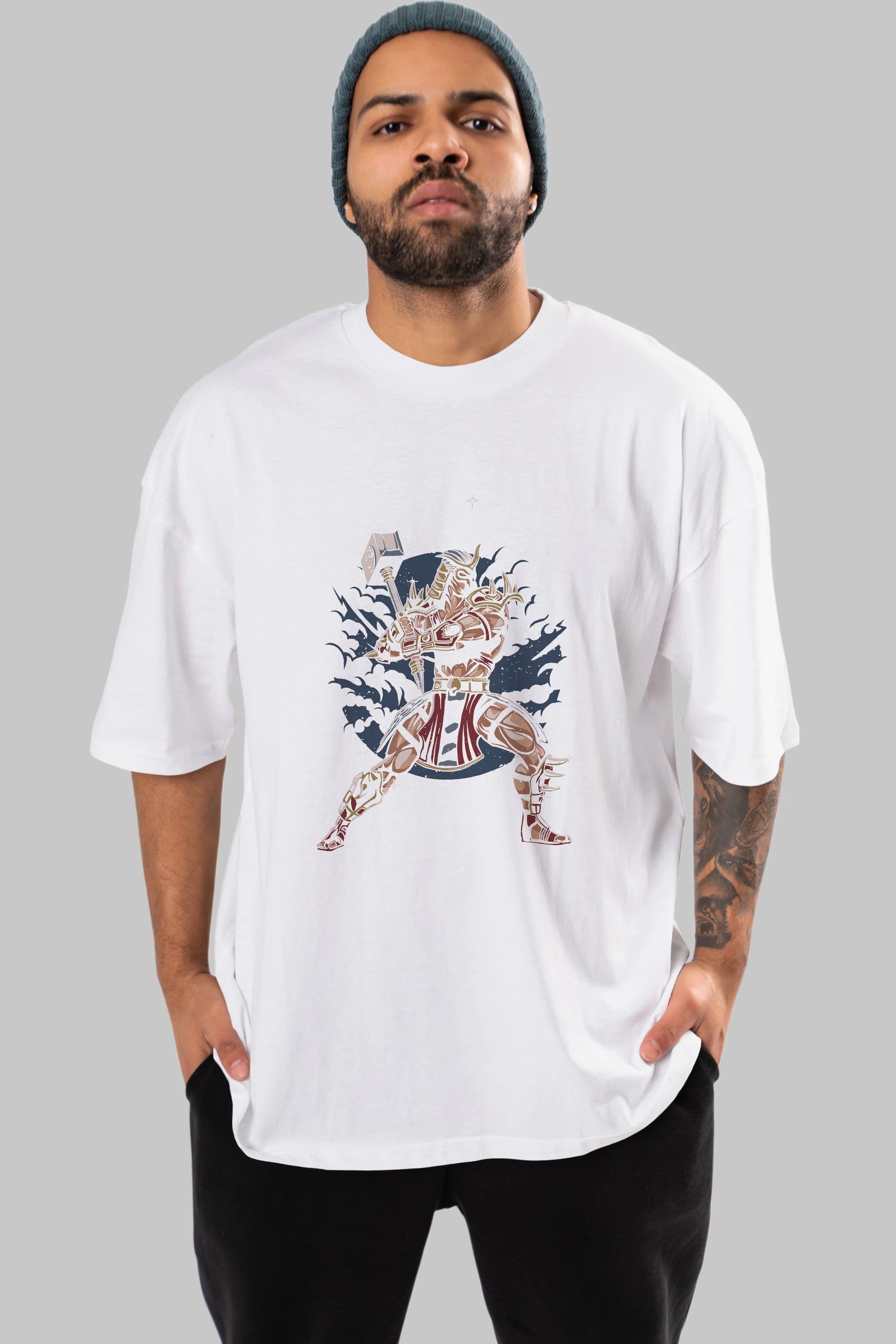 Emperor Ön Baskılı Oversize t-shirt Erkek Kadın Unisex %100 Pamuk tişort