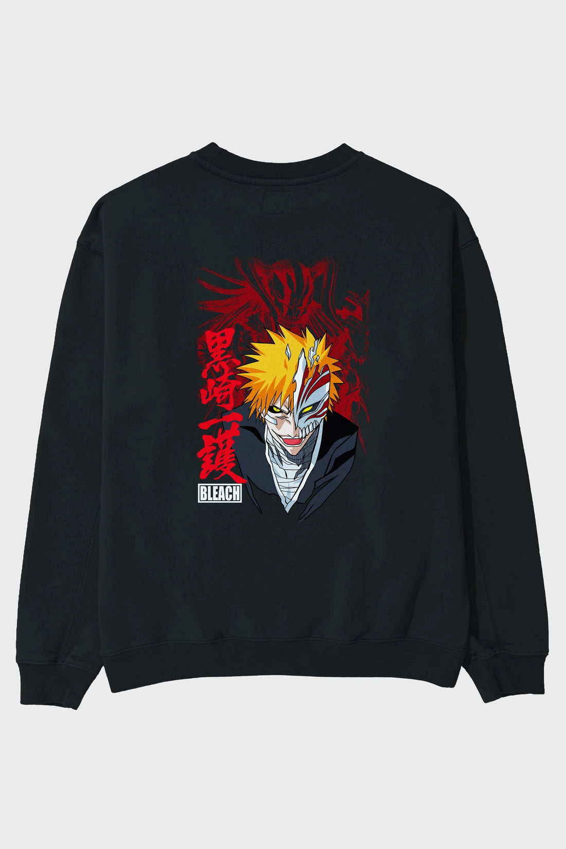 ICHIGO KUROSAKI VIZARD Anime Arka Baskılı Oversize Sweatshirt Erkek Kadın Unisex