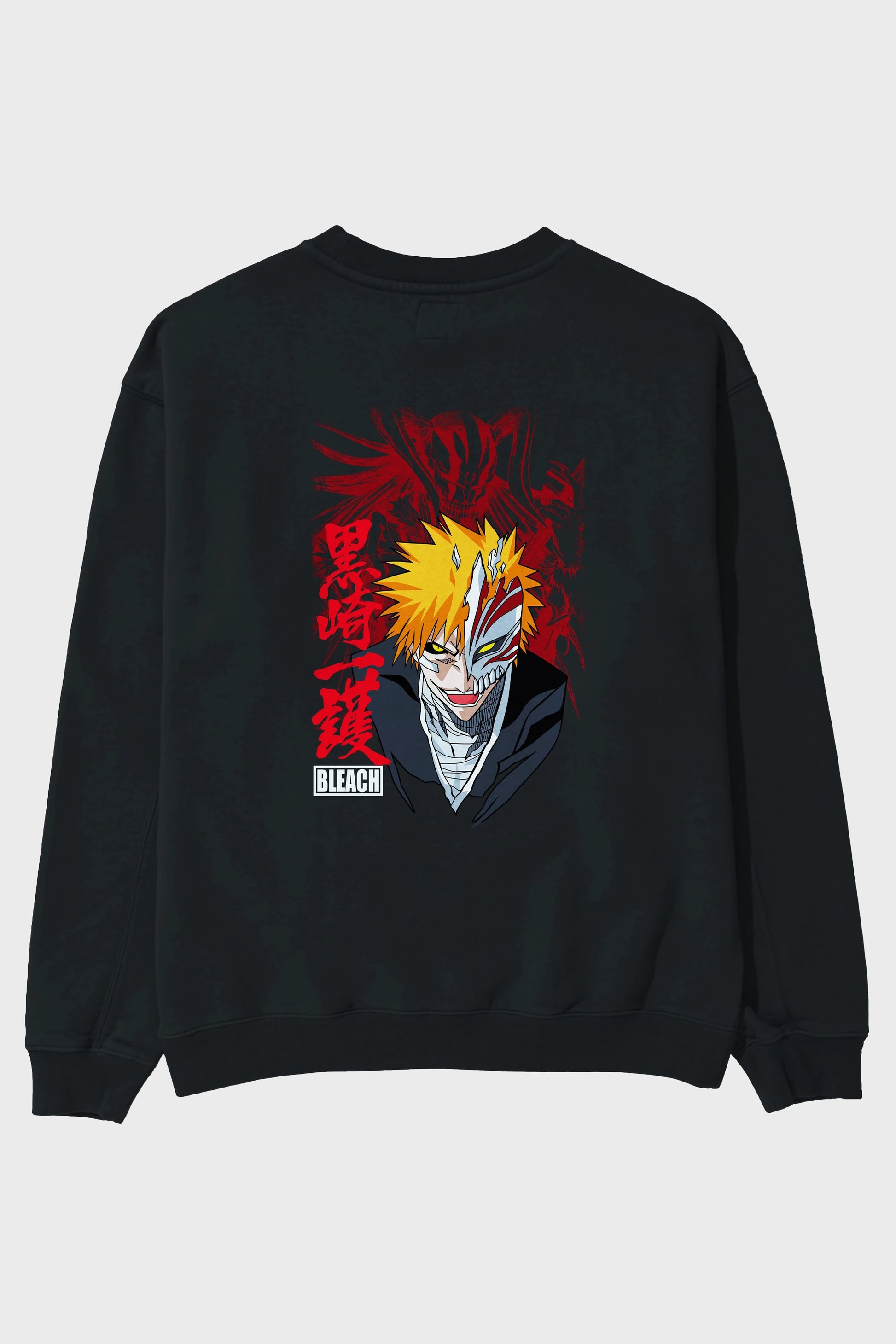ICHIGO KUROSAKI VIZARD Anime Arka Baskılı Oversize Sweatshirt Erkek Kadın Unisex