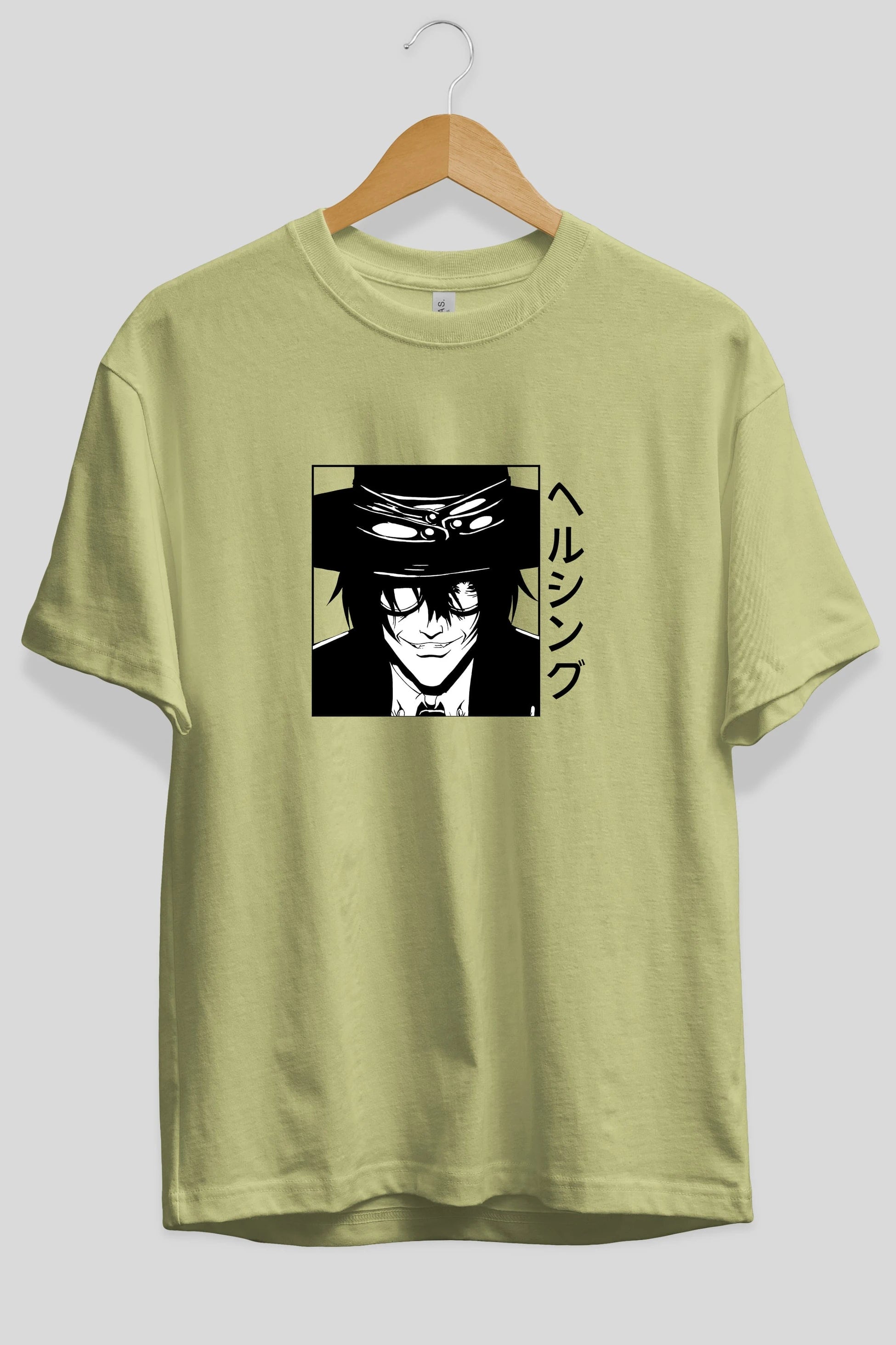 Alucard 1 Anime Ön Baskılı Oversize t-shirt %100 pamuk Erkek Kadın Unisex