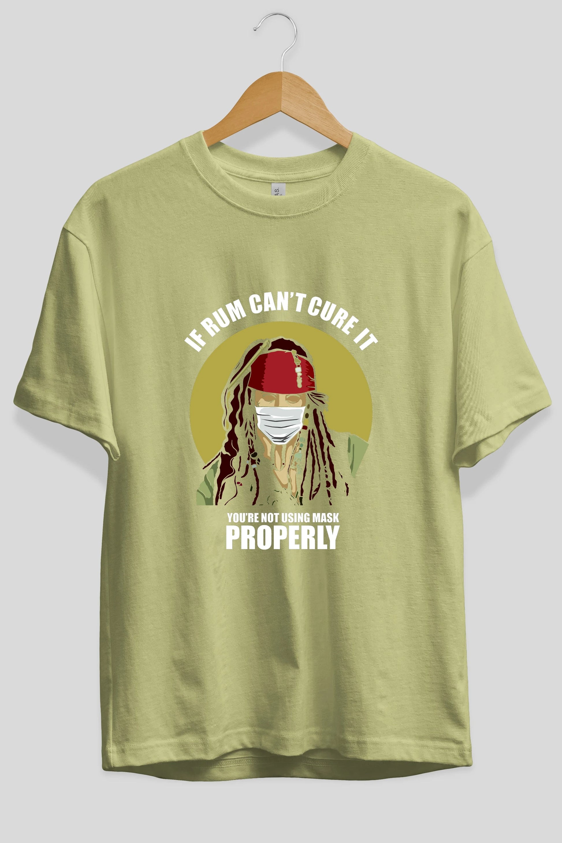 Pirates Maker Ön Baskılı Oversize t-shirt Erkek Kadın Unisex %100 Pamuk tişort