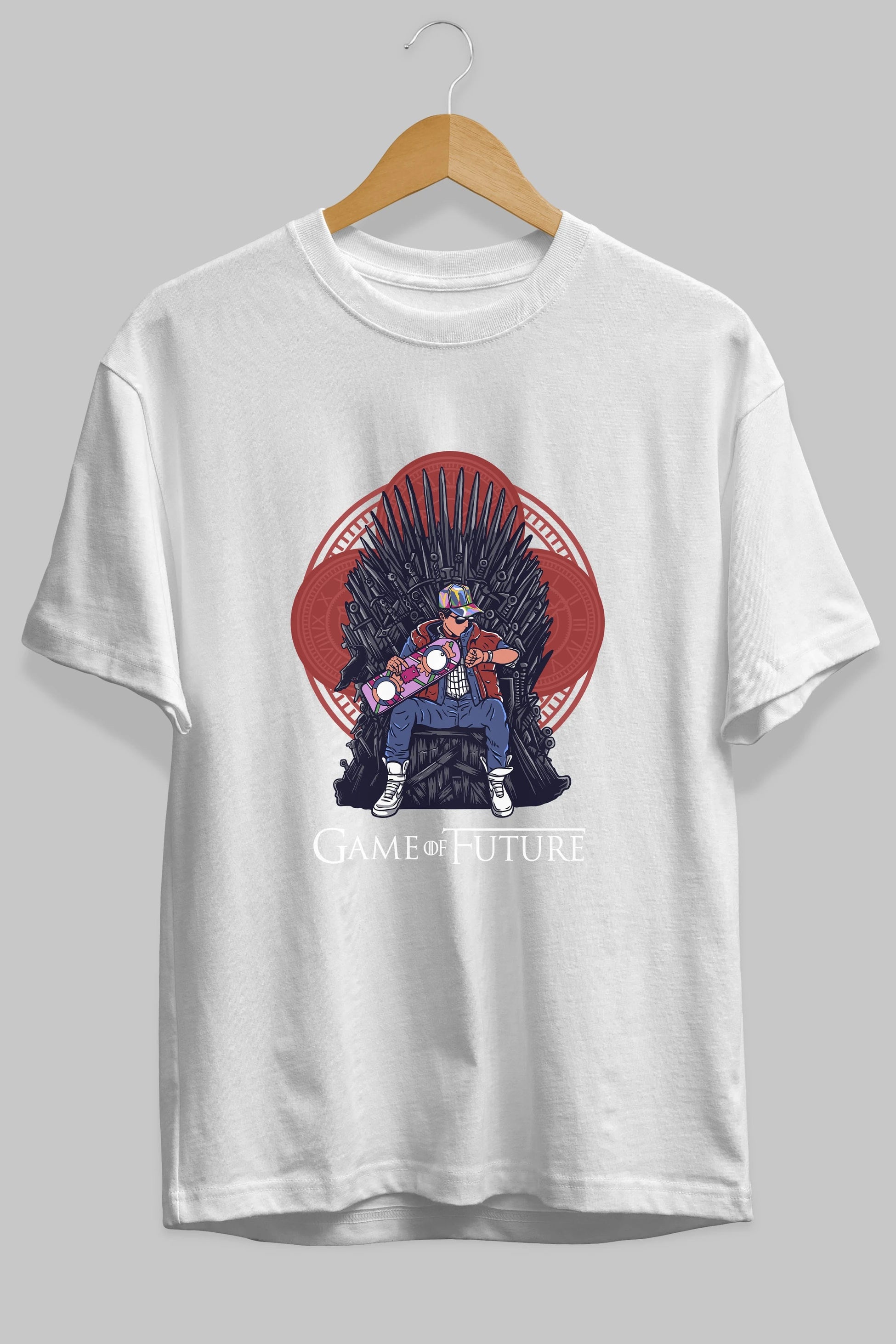 Game Of Future Ön Baskılı Oversize t-shirt Erkek Kadın Unisex %100 Pamuk tişort