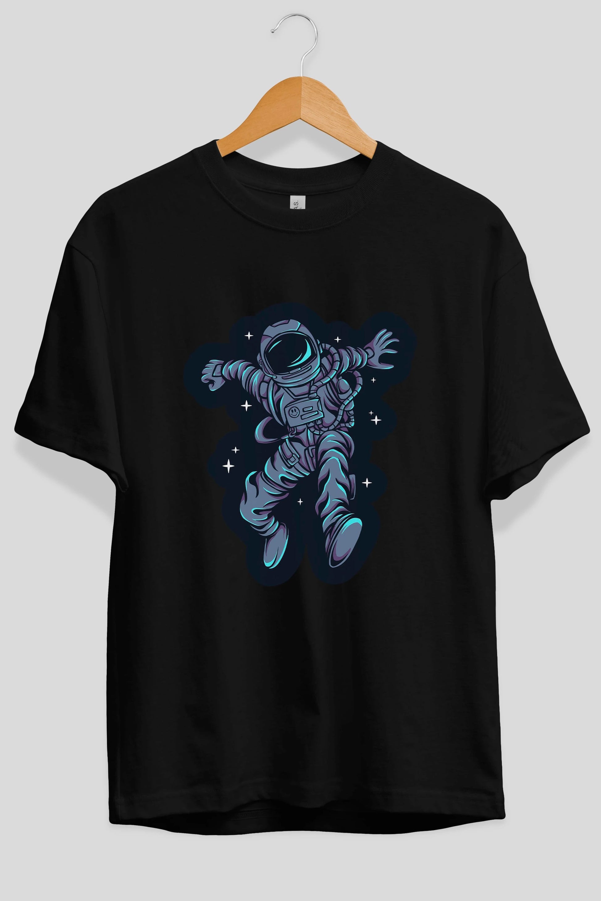 Astrostars sticker Ön Baskılı Oversize t-shirt Erkek Kadın Unisex