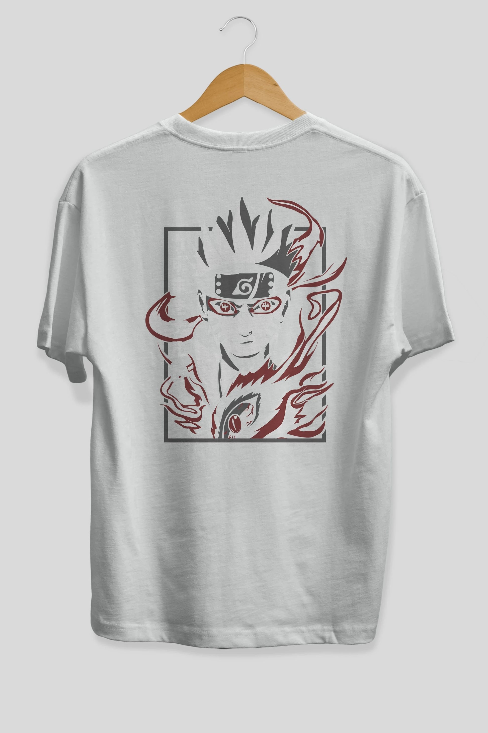 NarutoMod Anime Arka Baskılı Oversize t-shirt Erkek Kadın Unisex