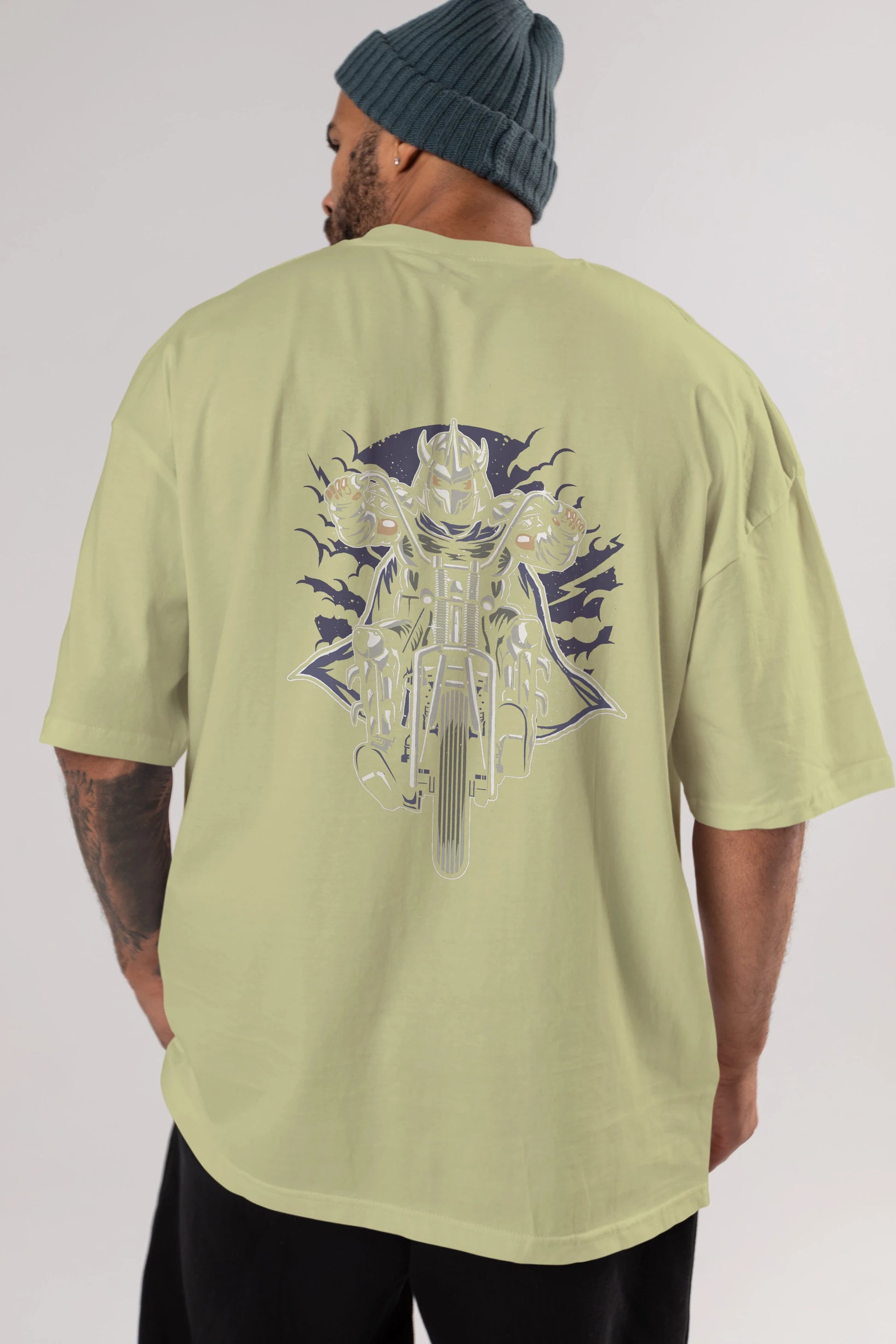 Shred Chopper Arka Baskılı Oversize t-shirt Erkek Kadın Unisex %100 Pamuk