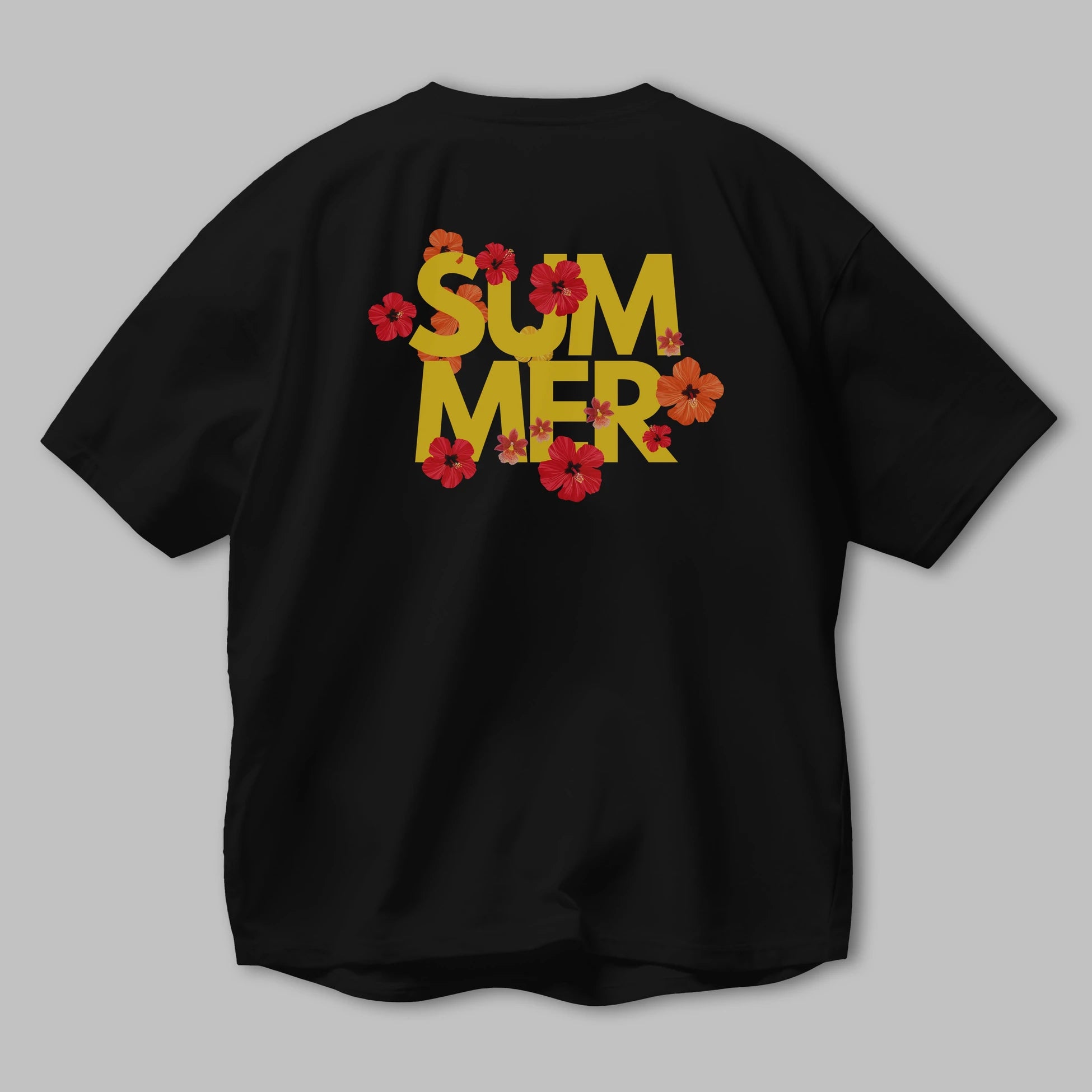 Summer Yazılı 2 Arka Baskılı Oversize t-shirt Erkek Kadın Unisex
