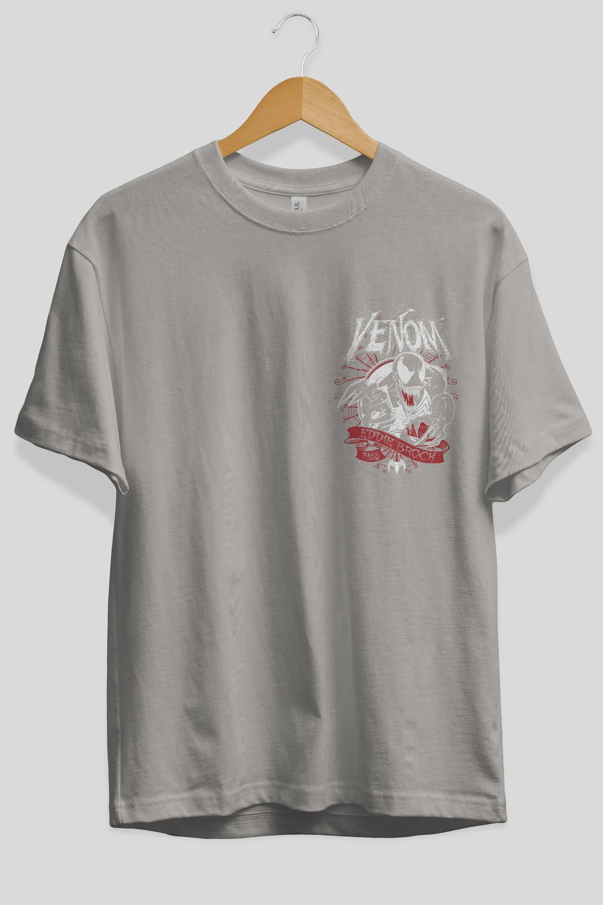 Venom (11) Ön Sol Baskılı Oversize t-shirt Erkek Kadın Unisex %100 Pamuk Bisiklet Yaka tişort