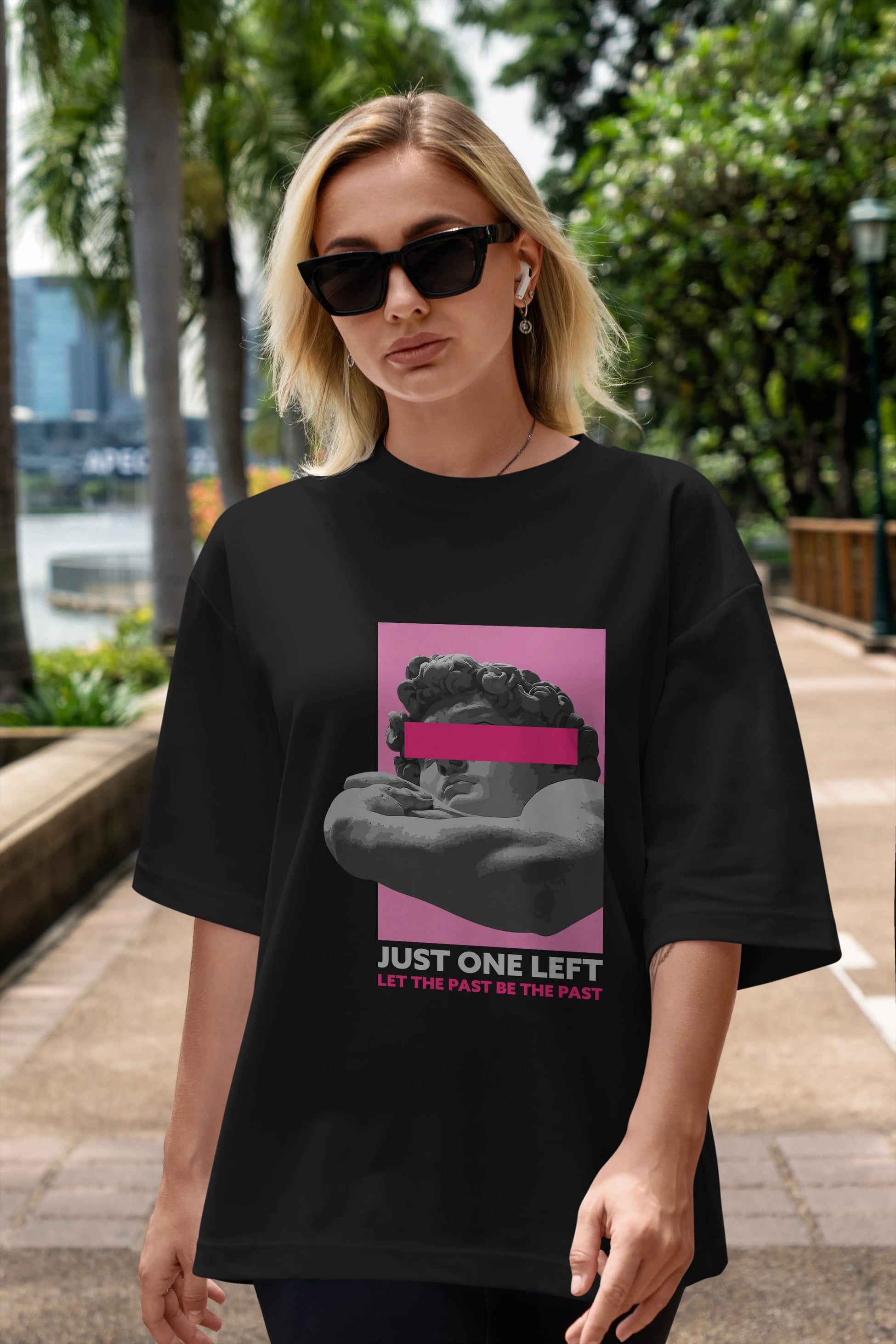 Just One Left Ön Baskılı Oversize t-shirt Erkek Kadın Unisex
