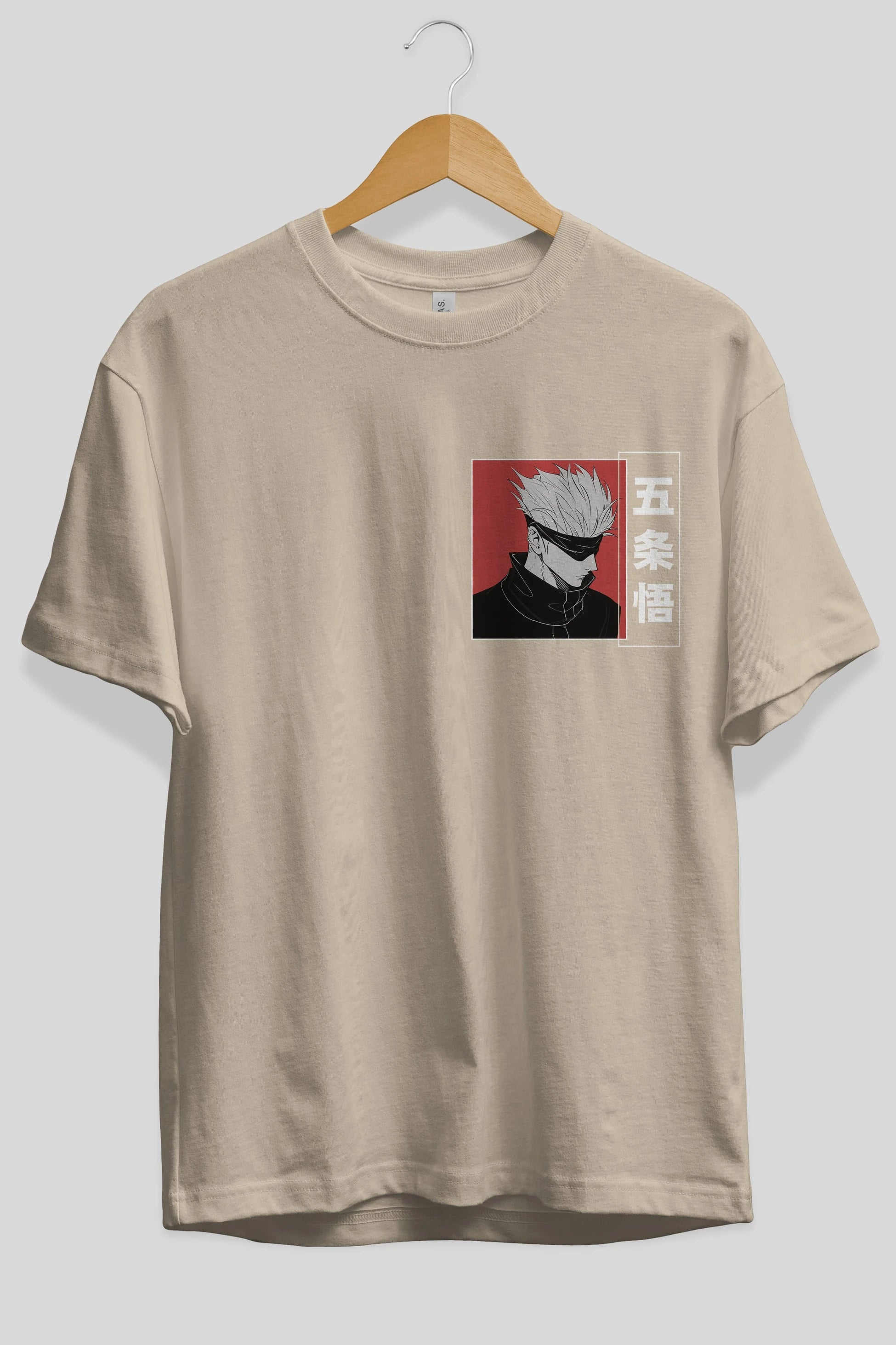 JUJUTSU KAISEN 2 Ön Sol Baskılı Oversize t-shirt Erkek Kadın Unisex %100 Pamuk Bisiklet Yaka tişort