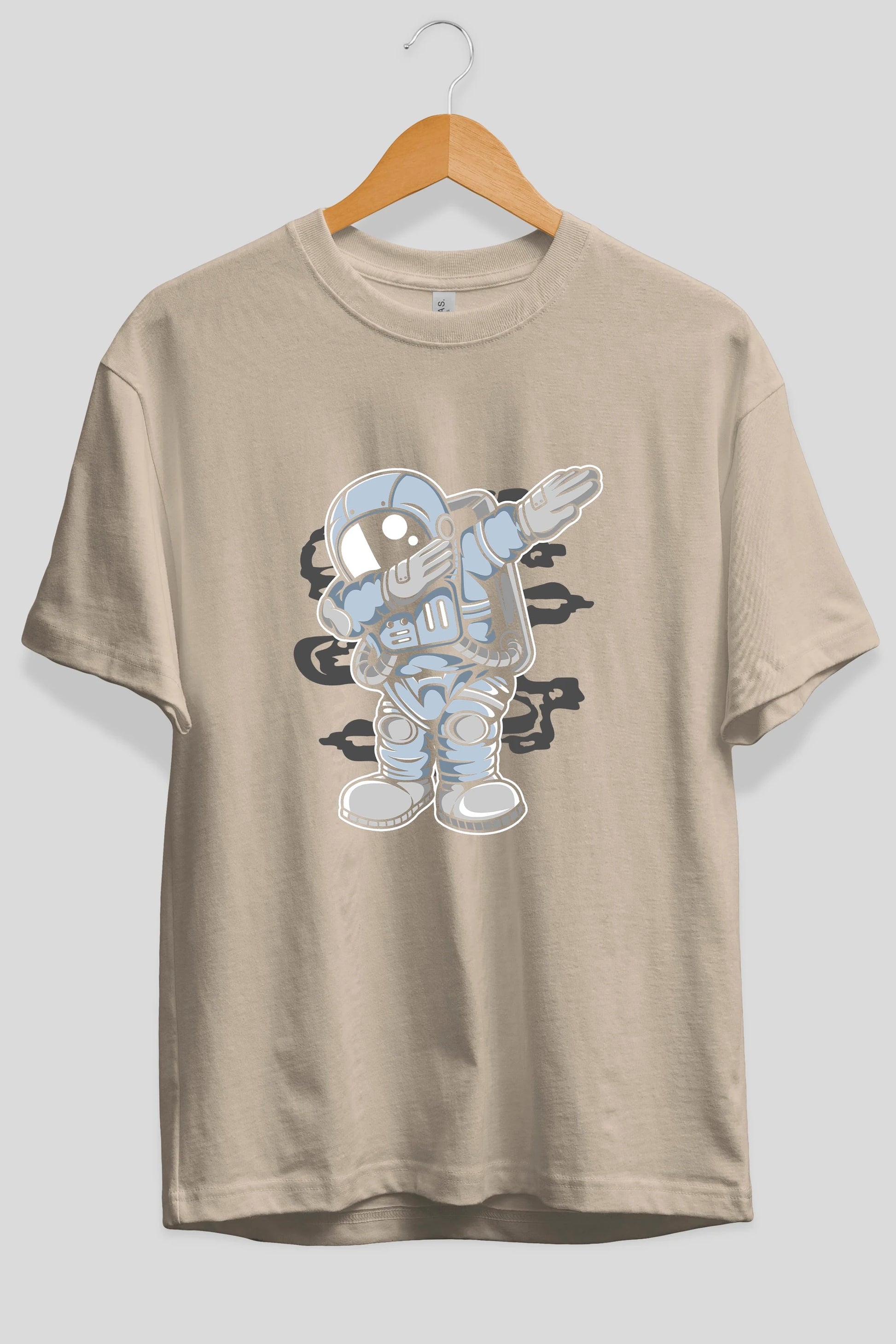 Astronaut Dab Ön Baskılı Oversize t-shirt Erkek Kadın Unisex