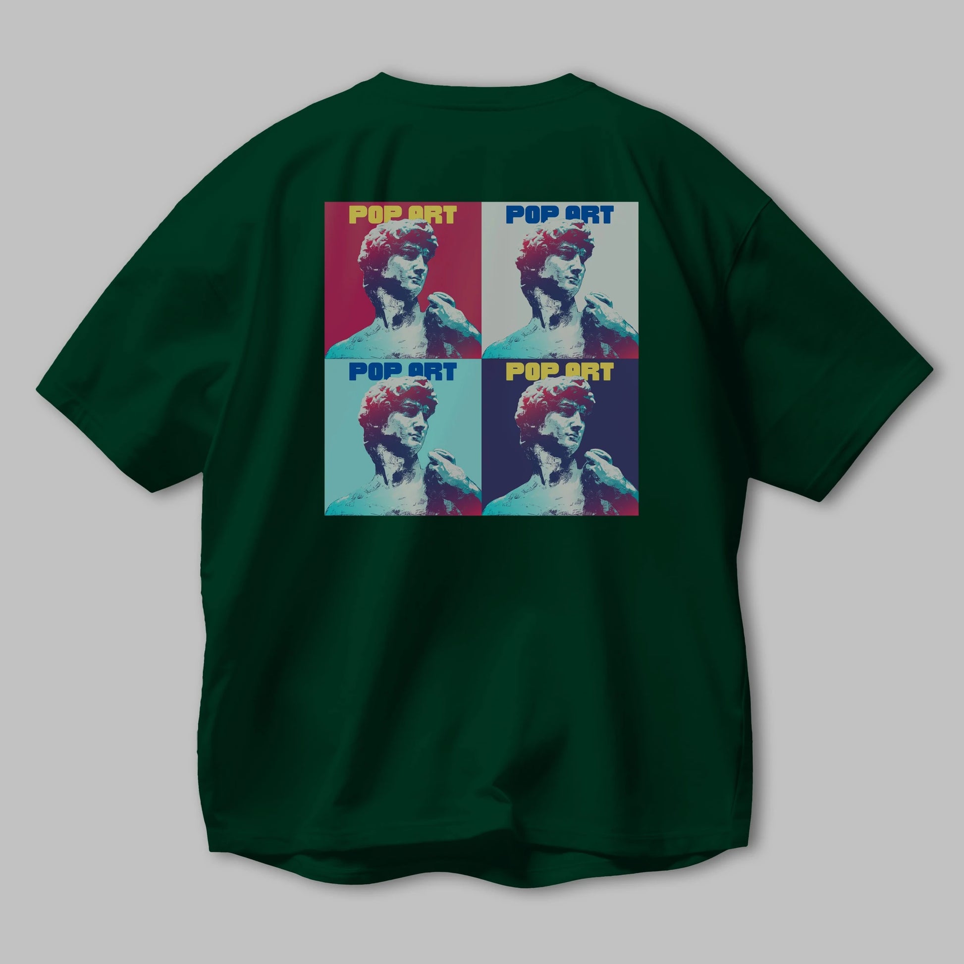 Creative Pop Art Arka Baskılı Oversize t-shirt Erkek Kadın Unisex