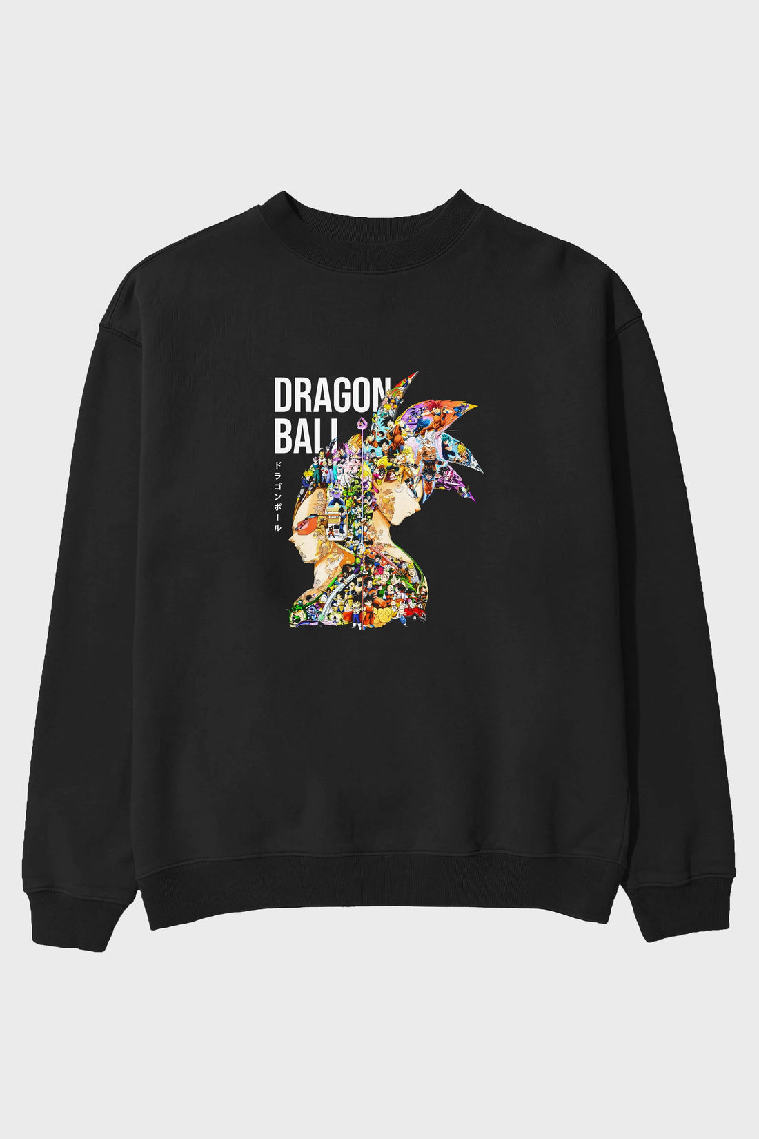 DRAGON BALL ART (5) Anime Ön Baskılı Oversize Sweatshirt Erkek Kadın Unisex