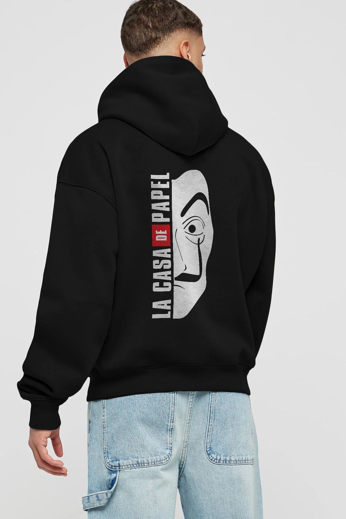 La Casa De Papel (3) Arka Baskılı Hoodie Oversize Kapüşonlu Sweatshirt Erkek Kadın Unisex