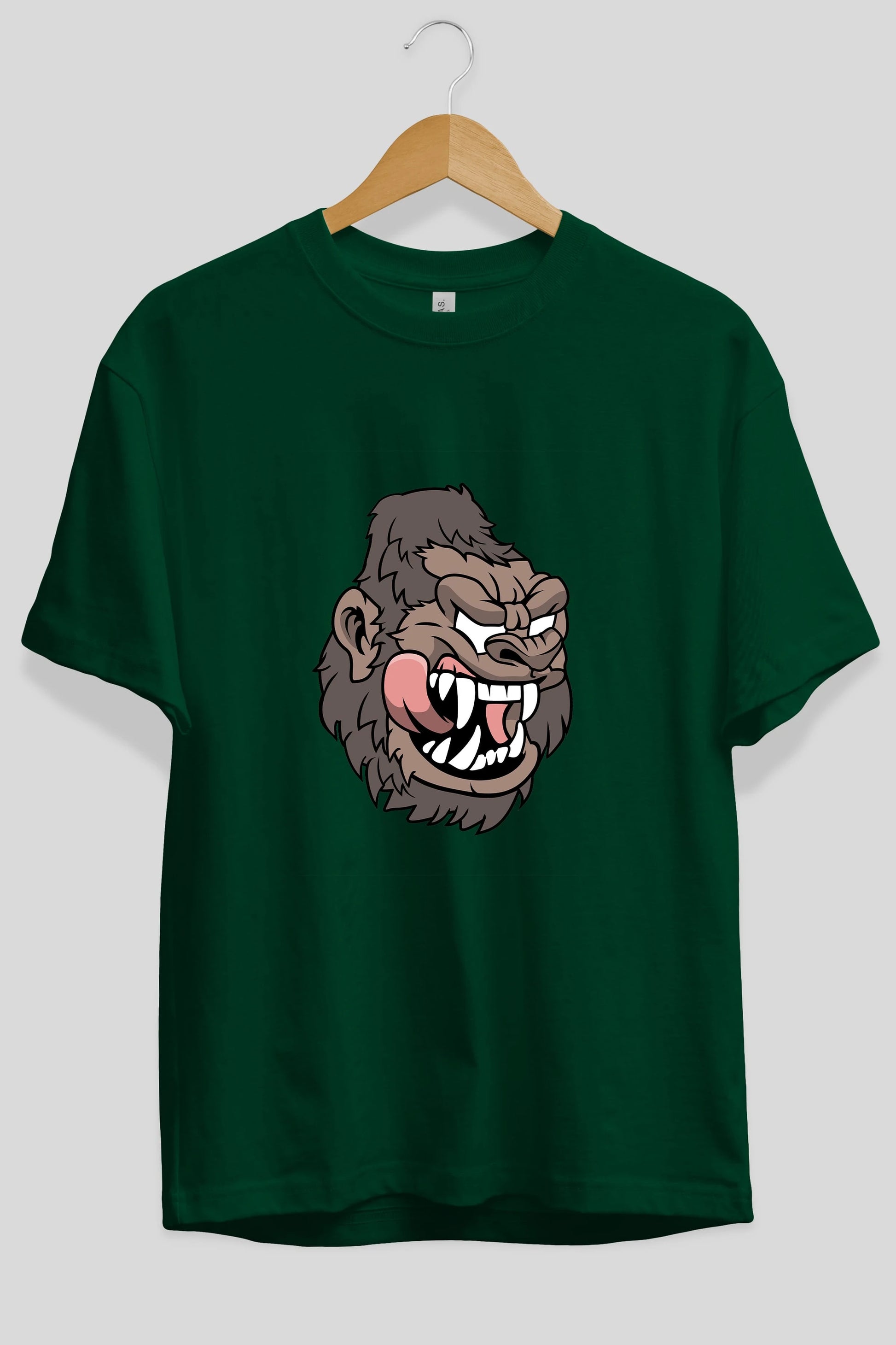 Big Gorilla Ön Baskılı Oversize t-shirt Erkek Kadın Unisex %100 Pamuk tişort