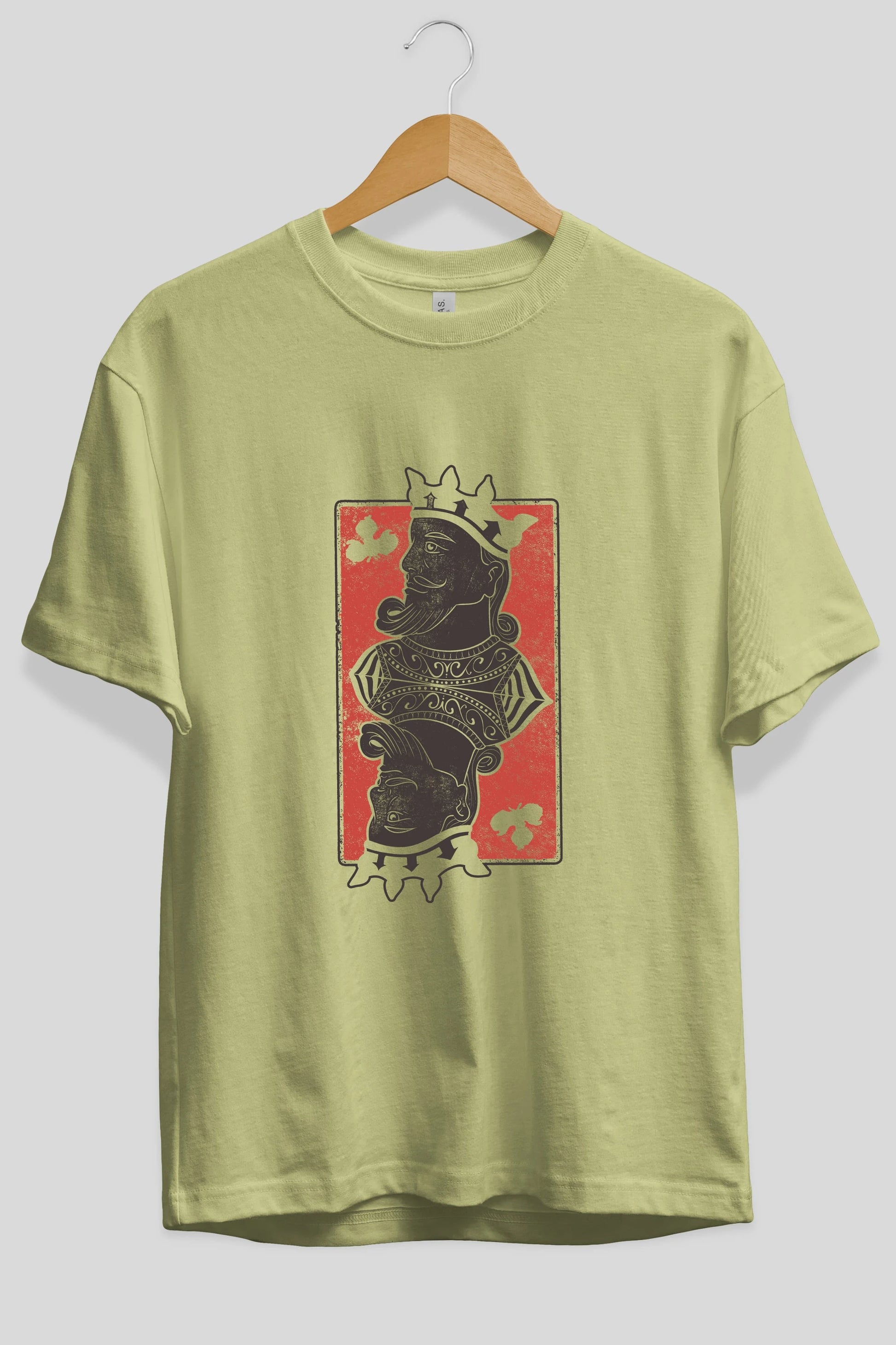 King Streetwear Ön Baskılı Oversize t-shirt Erkek Kadın Unisex