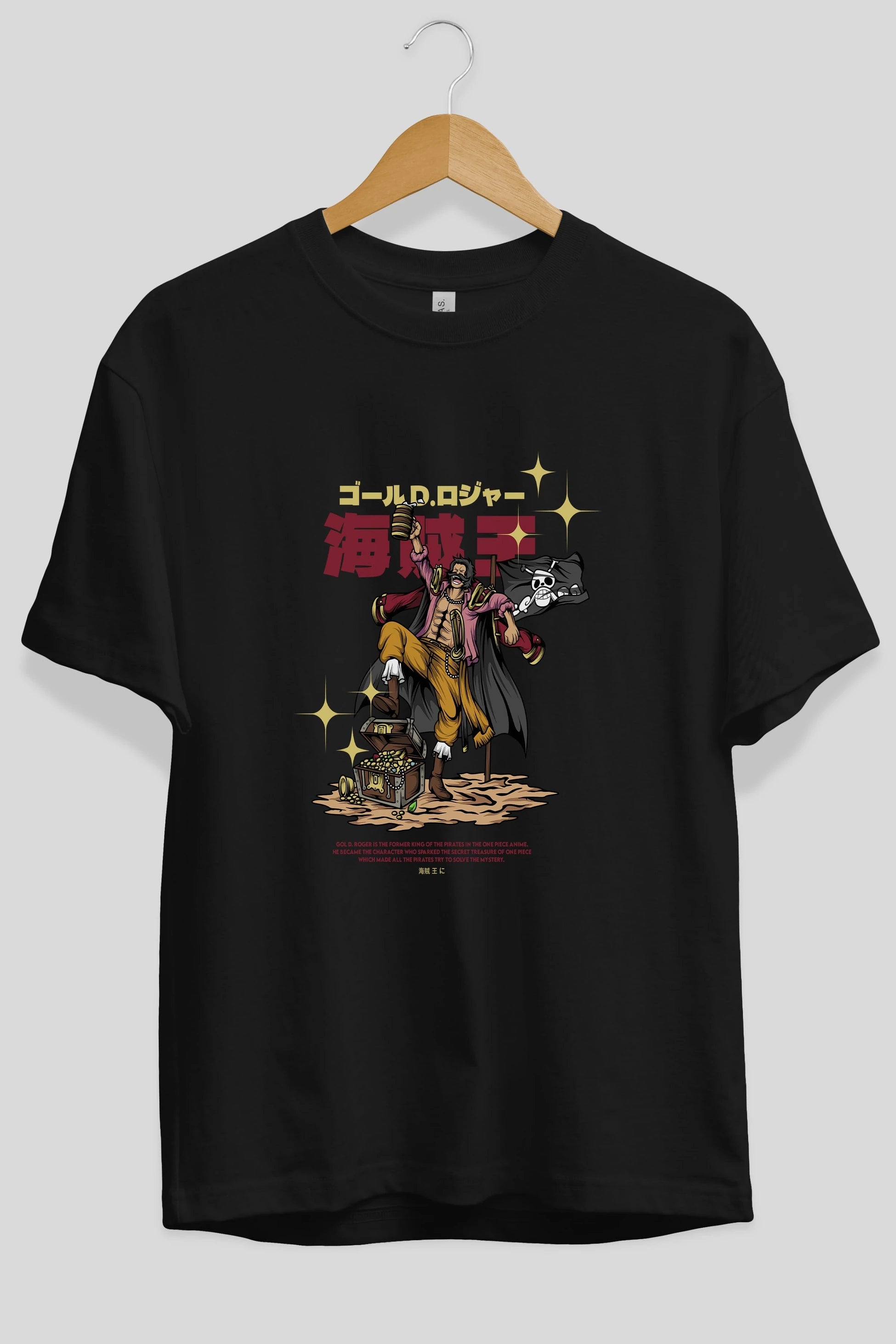 Roger Anime Ön Baskılı Oversize t-shirt %100 pamuk Erkek Kadın Unisex