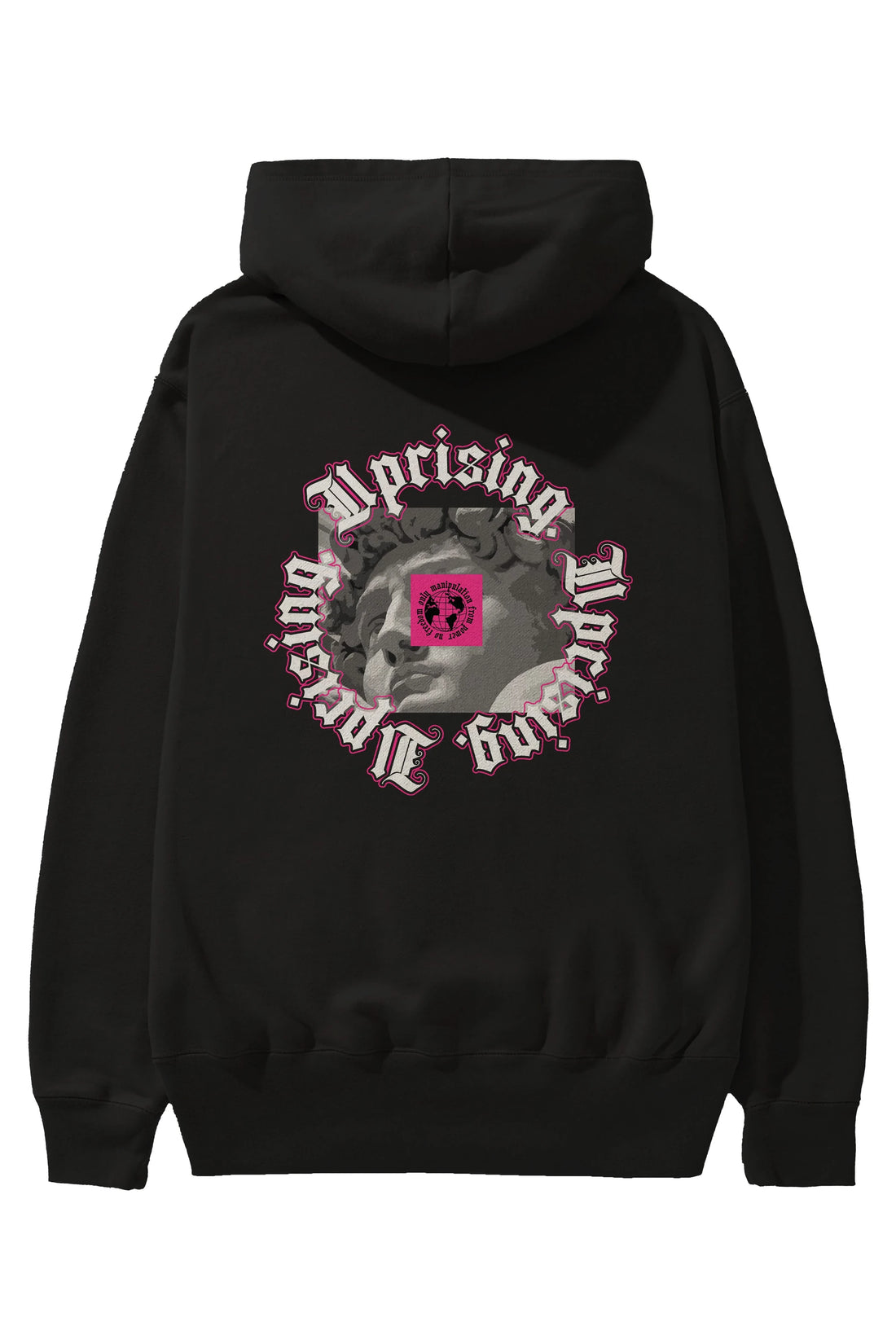 Uprising Arka Baskılı Hoodie Oversize Kapüşonlu Sweatshirt Erkek Kadın Unisex