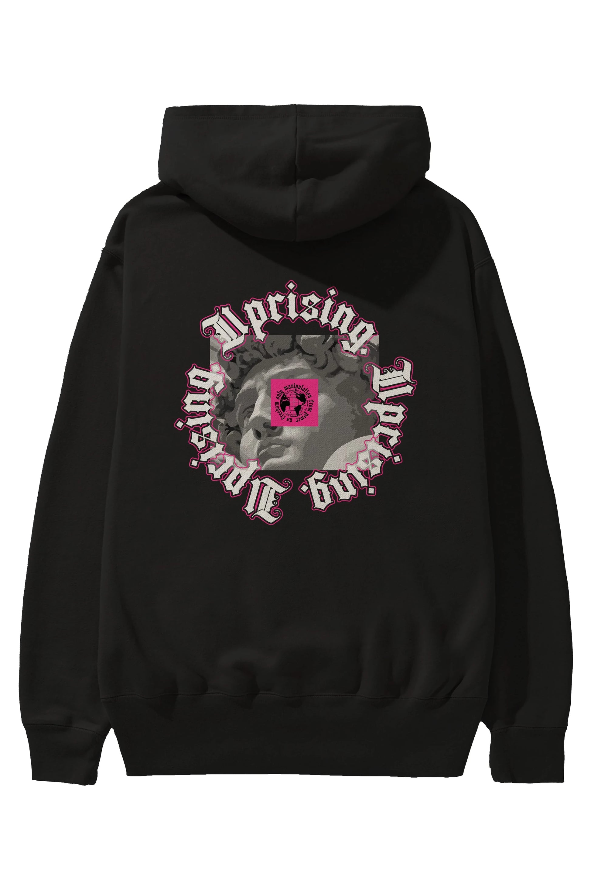 Uprising Arka Baskılı Hoodie Oversize Kapüşonlu Sweatshirt Erkek Kadın Unisex