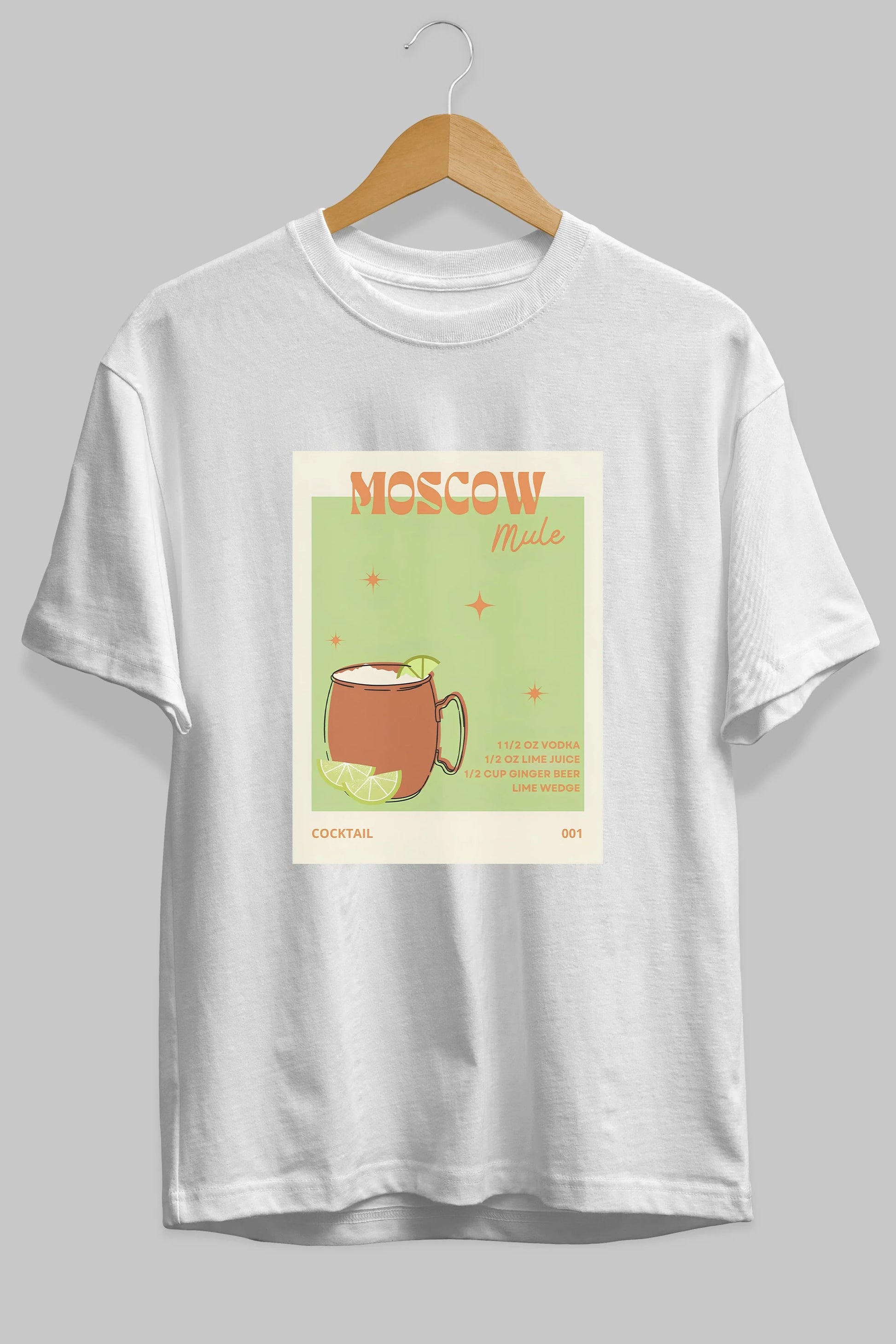 Moscow Mule 2 Ön Baskılı Oversize t-shirt Erkek Kadın Unisex %100 Pamuk Bisiklet Yaka tişort