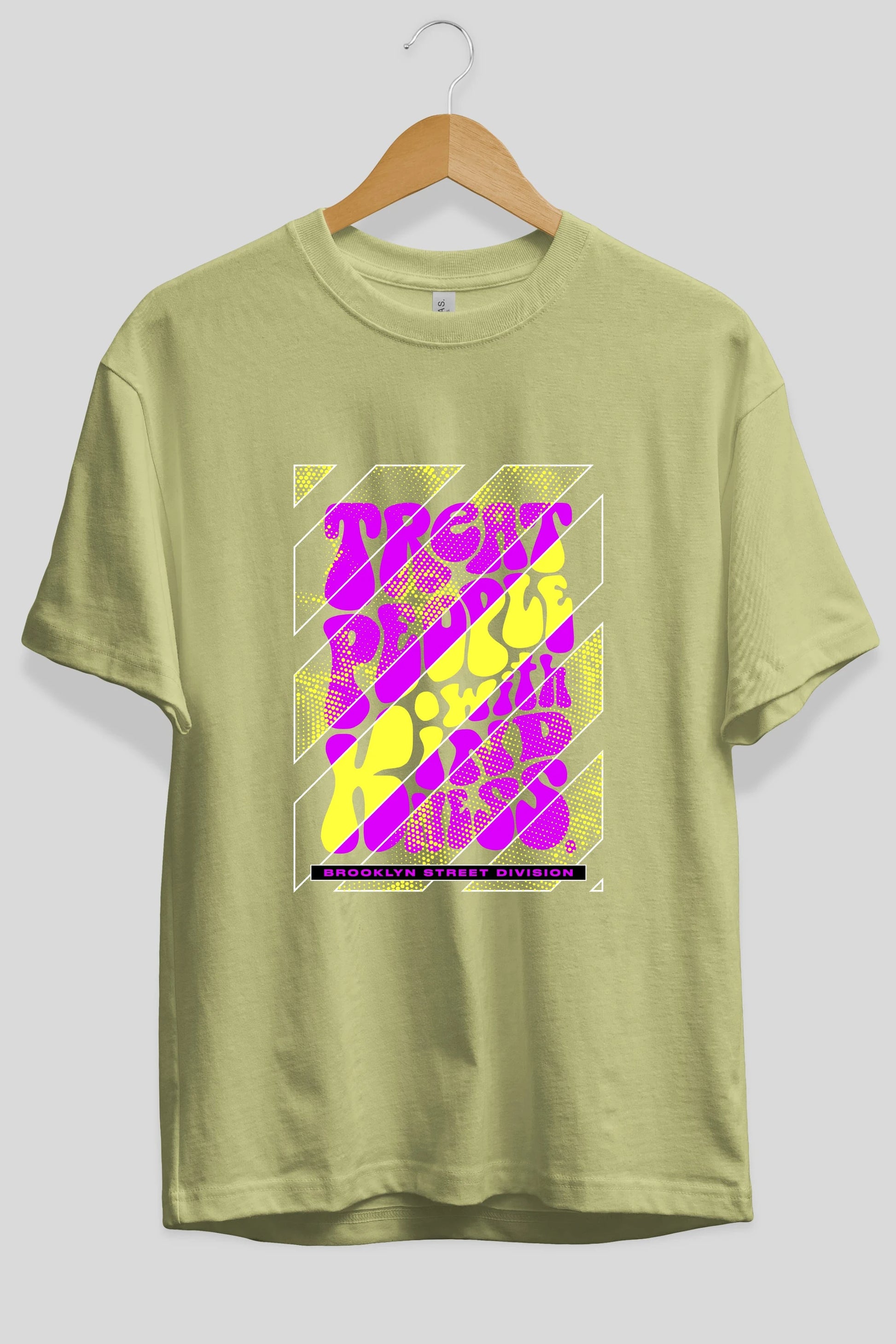 Treat People Ön Baskılı Oversize t-shirt Erkek Kadın Unisex