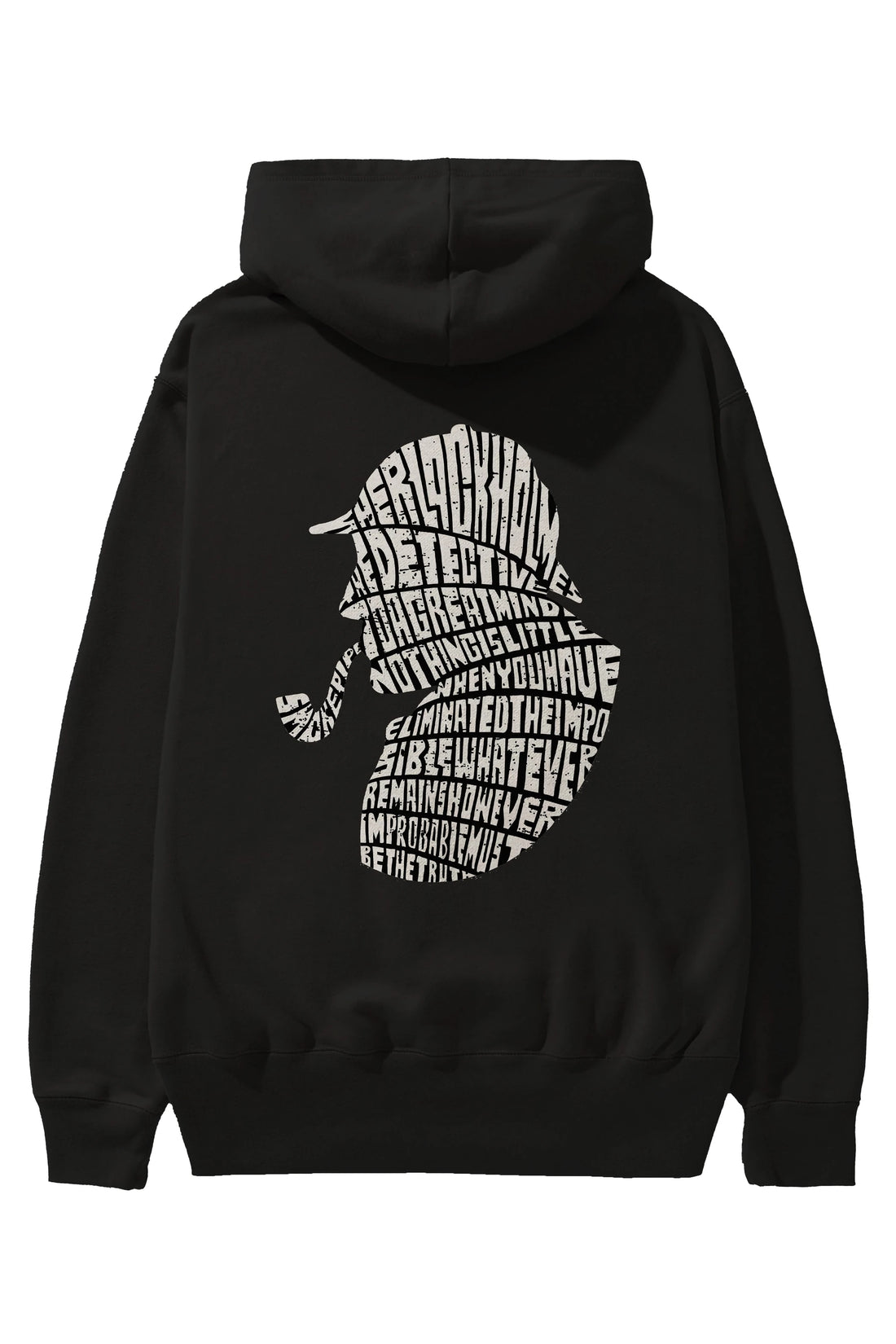 Holmes Arka Baskılı Hoodie Oversize Kapüşonlu Sweatshirt Erkek Kadın Unisex