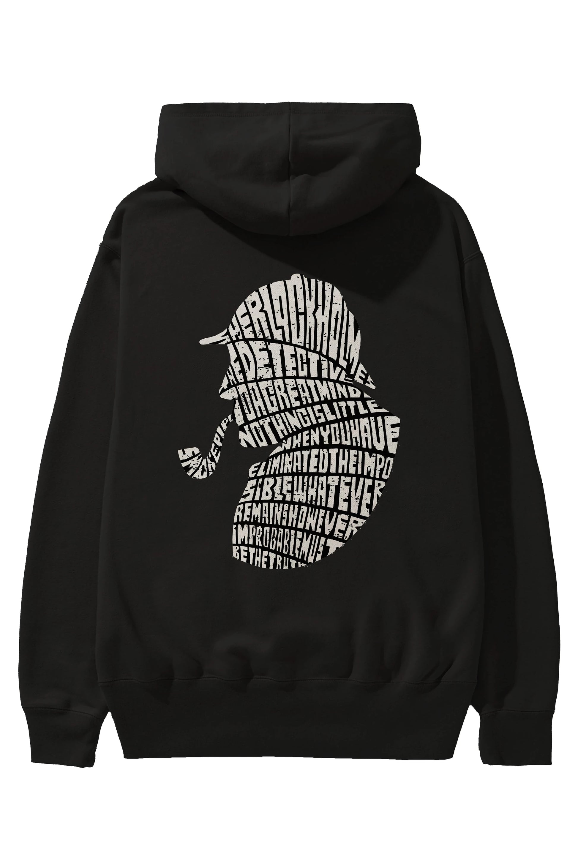 Holmes Arka Baskılı Hoodie Oversize Kapüşonlu Sweatshirt Erkek Kadın Unisex